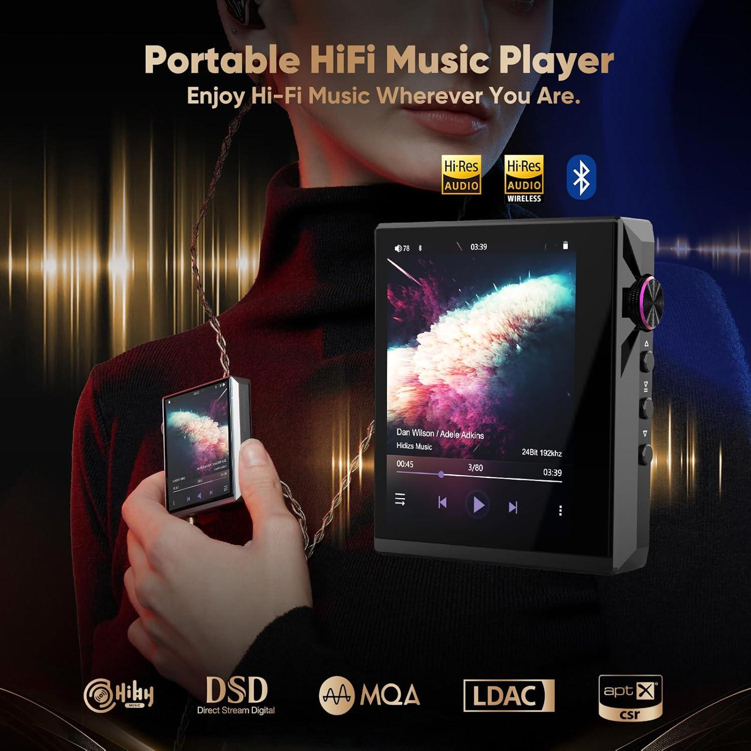 Reproductor MP3 Hidizs AP80 Pro-X Bluetooth DSD256 72g