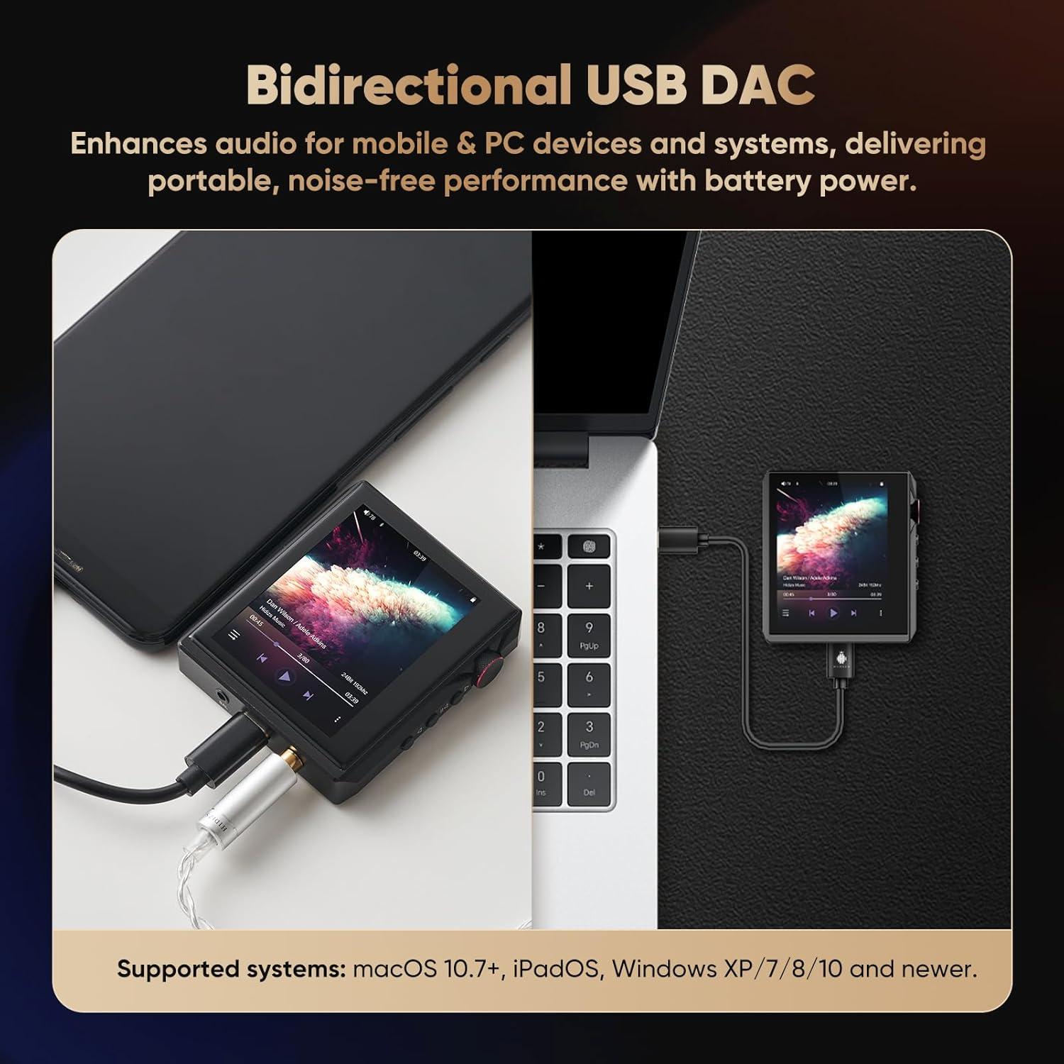 Reproductor MP3 Hidizs AP80 Pro-X Bluetooth DSD256 72g