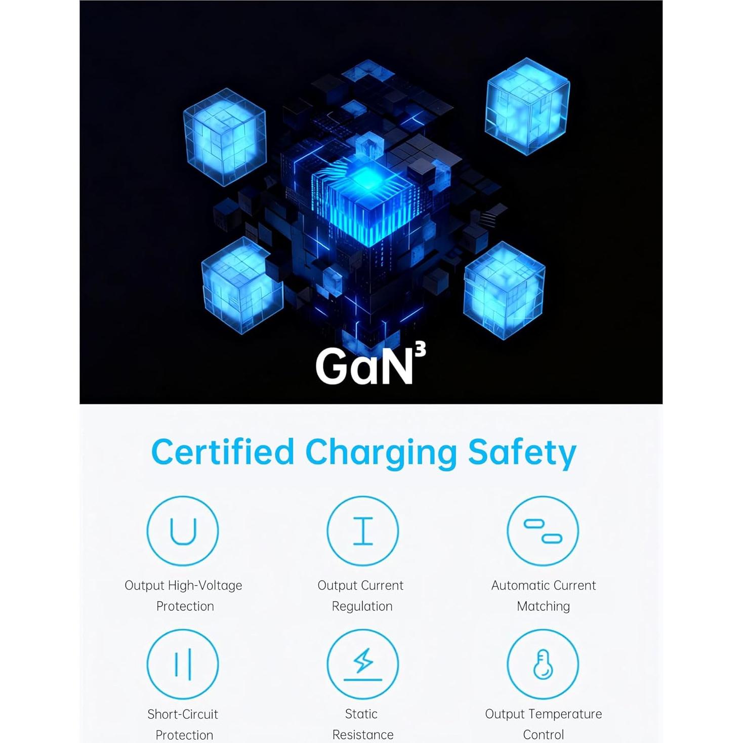 Estación de Carga USB C 140W GaN III 7 Puertos - Cargador Rápido