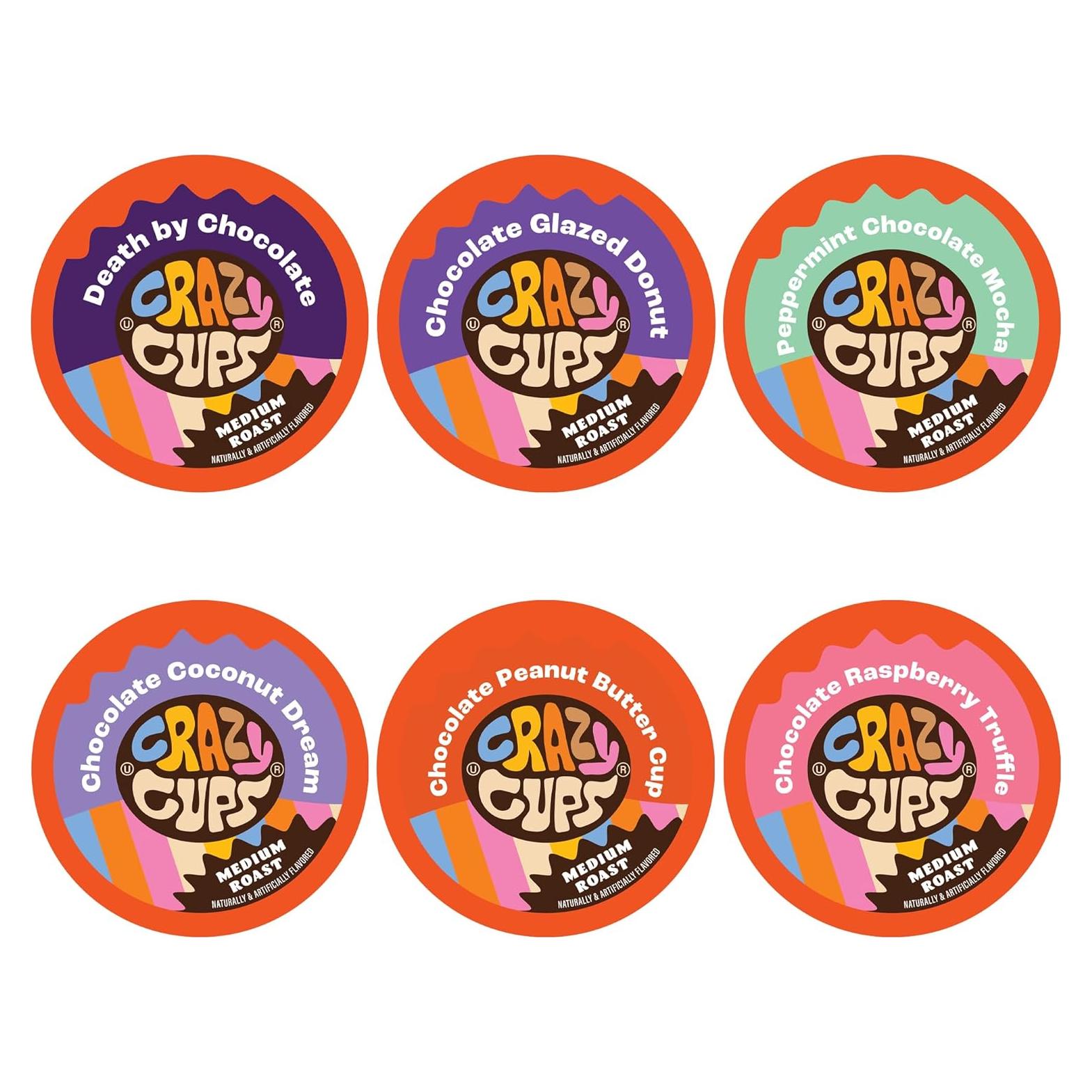 Café Saborizado Tostado Crazy Cups 24 Cápsulas Chocolate
