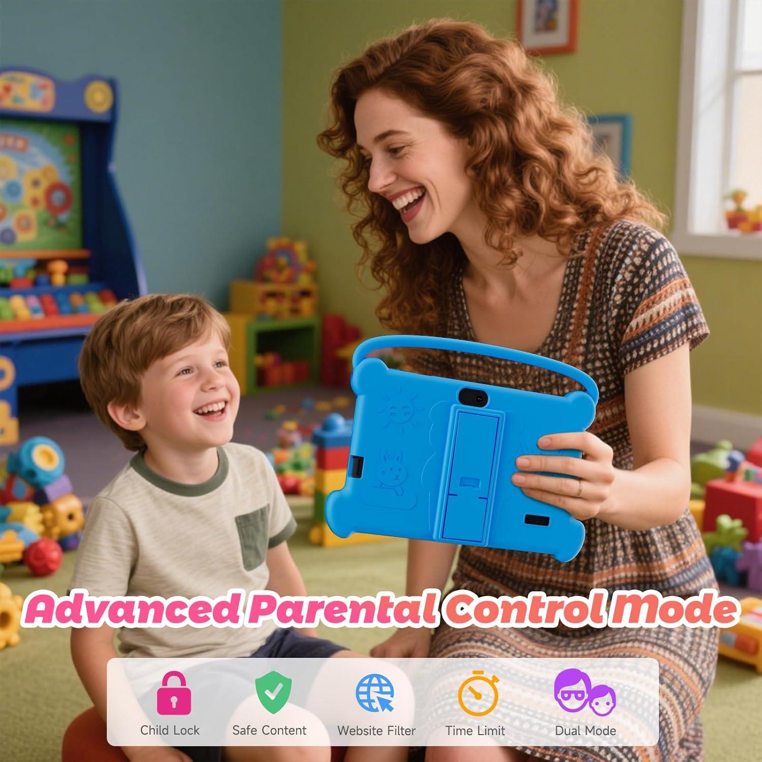 Tablet Infantil DIGITHINK 7" Azul, 4GB RAM, 32GB, Android