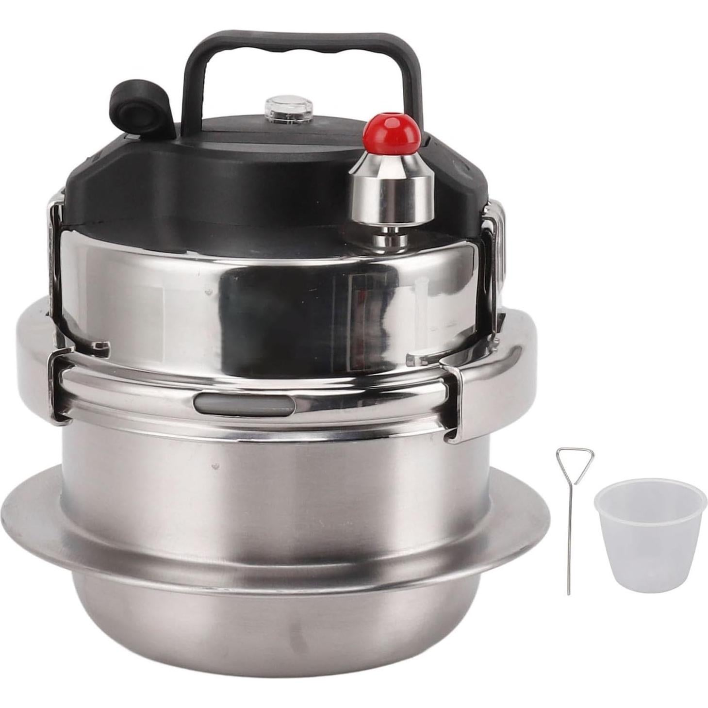 Olla a Presión 0.8L Acero Inoxidable Genérico para Gas e Inducción