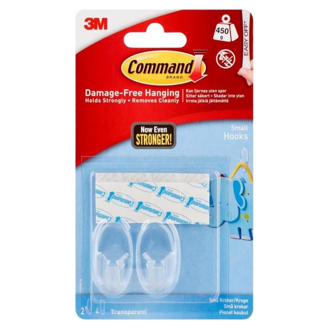 Ganchos Transparentes Command 12 Piezas 0.45 kg