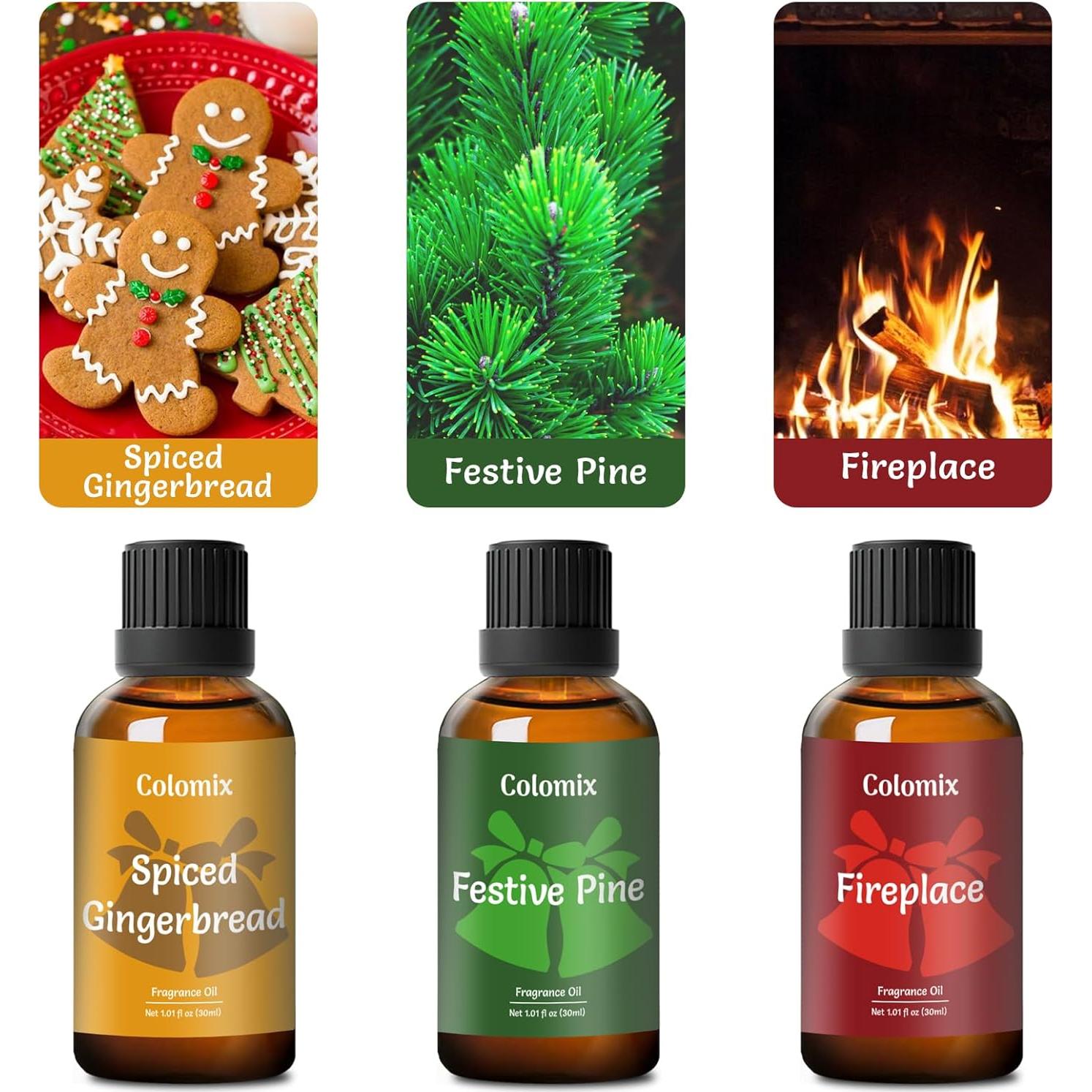 Juego de Aceites Aromáticos Colomix Navidad 30ml x 3
