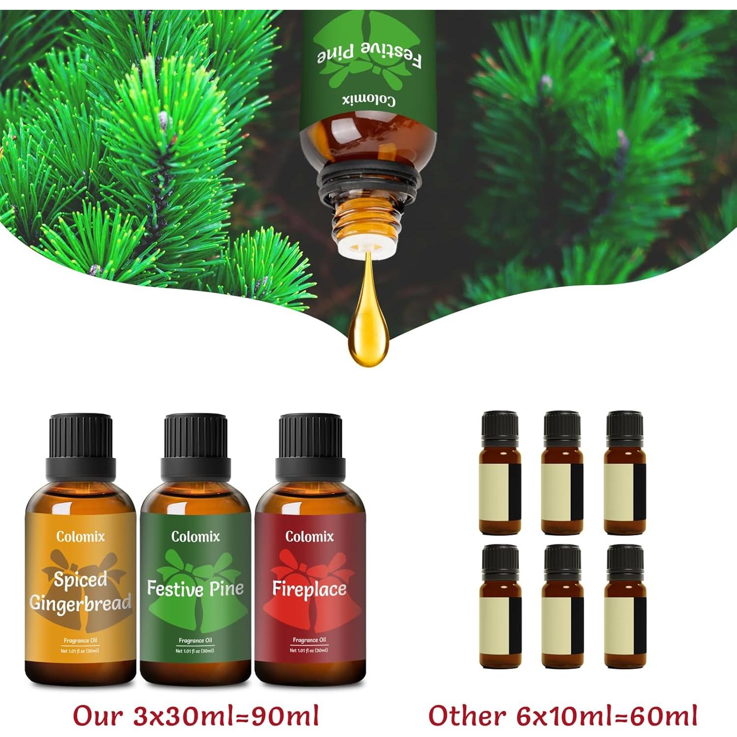 Juego de Aceites Aromáticos Colomix Navidad 30ml x 3