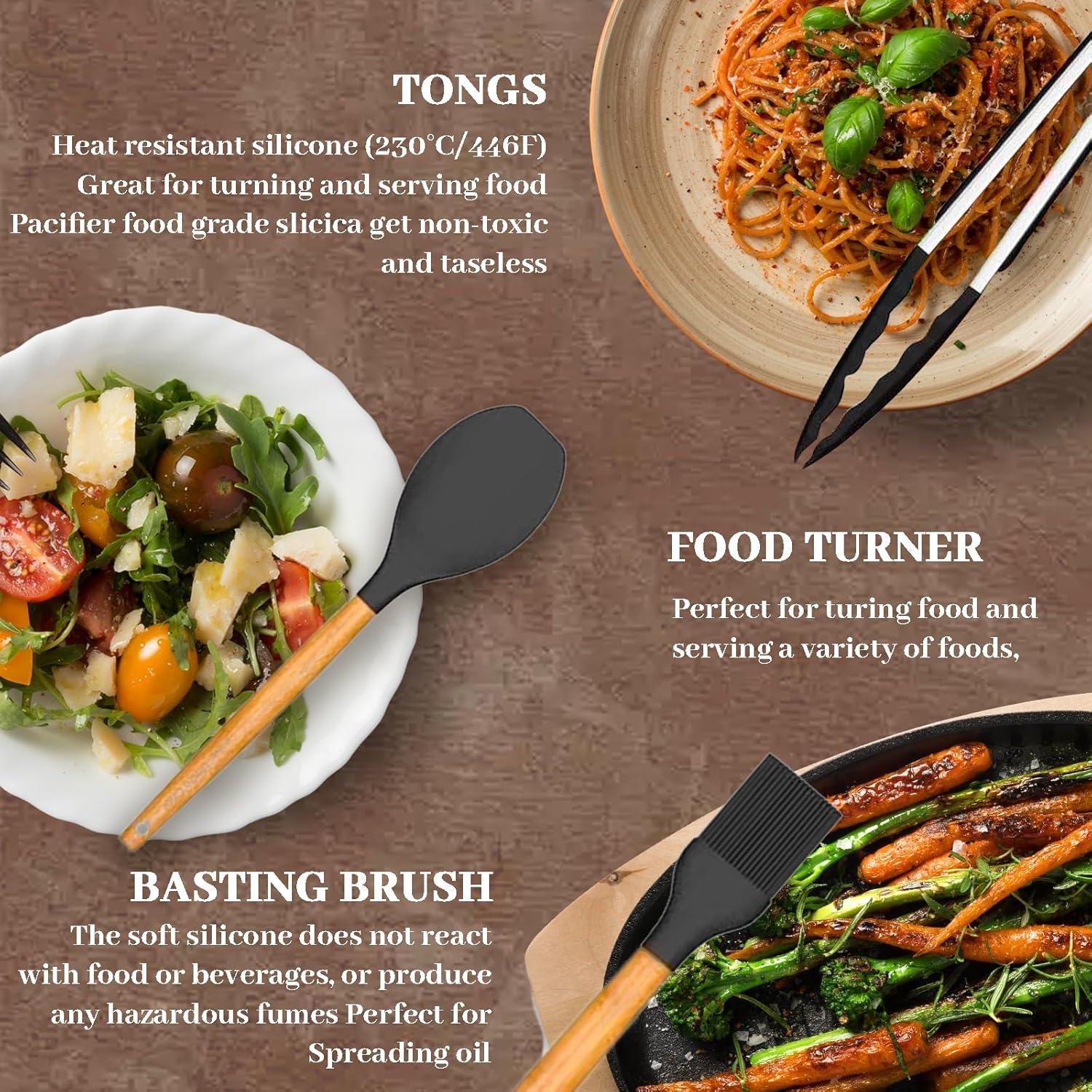 Juego de Utensilios de Cocina de Silicona JOFULBOND 33 pzas