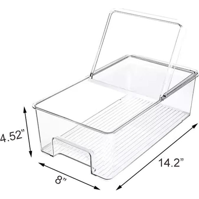 Set de 2 Contenedores de Almacenamiento de Alimentos - Plástico BPA Free