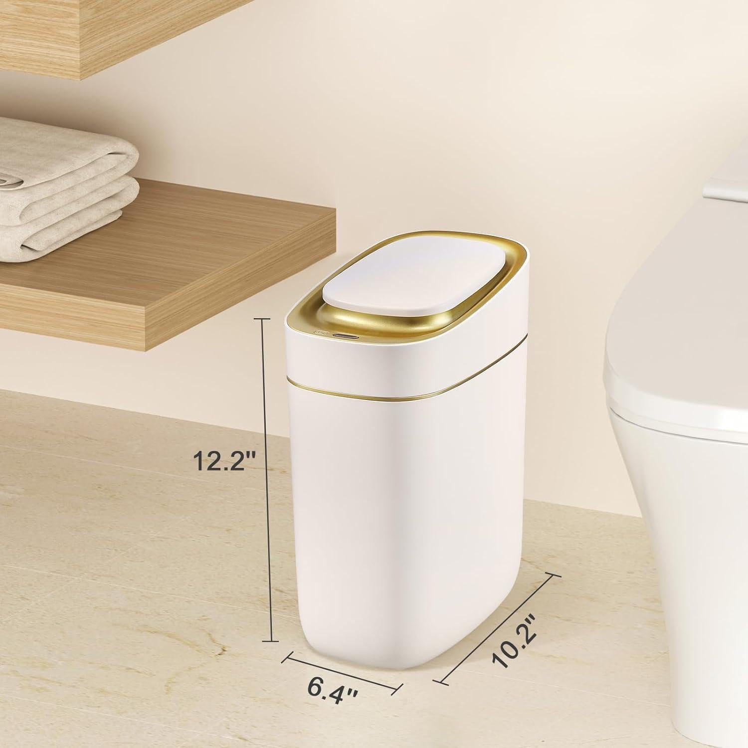 Papelera Automática ELPHECO 9L con Sensor Dorado IPX5