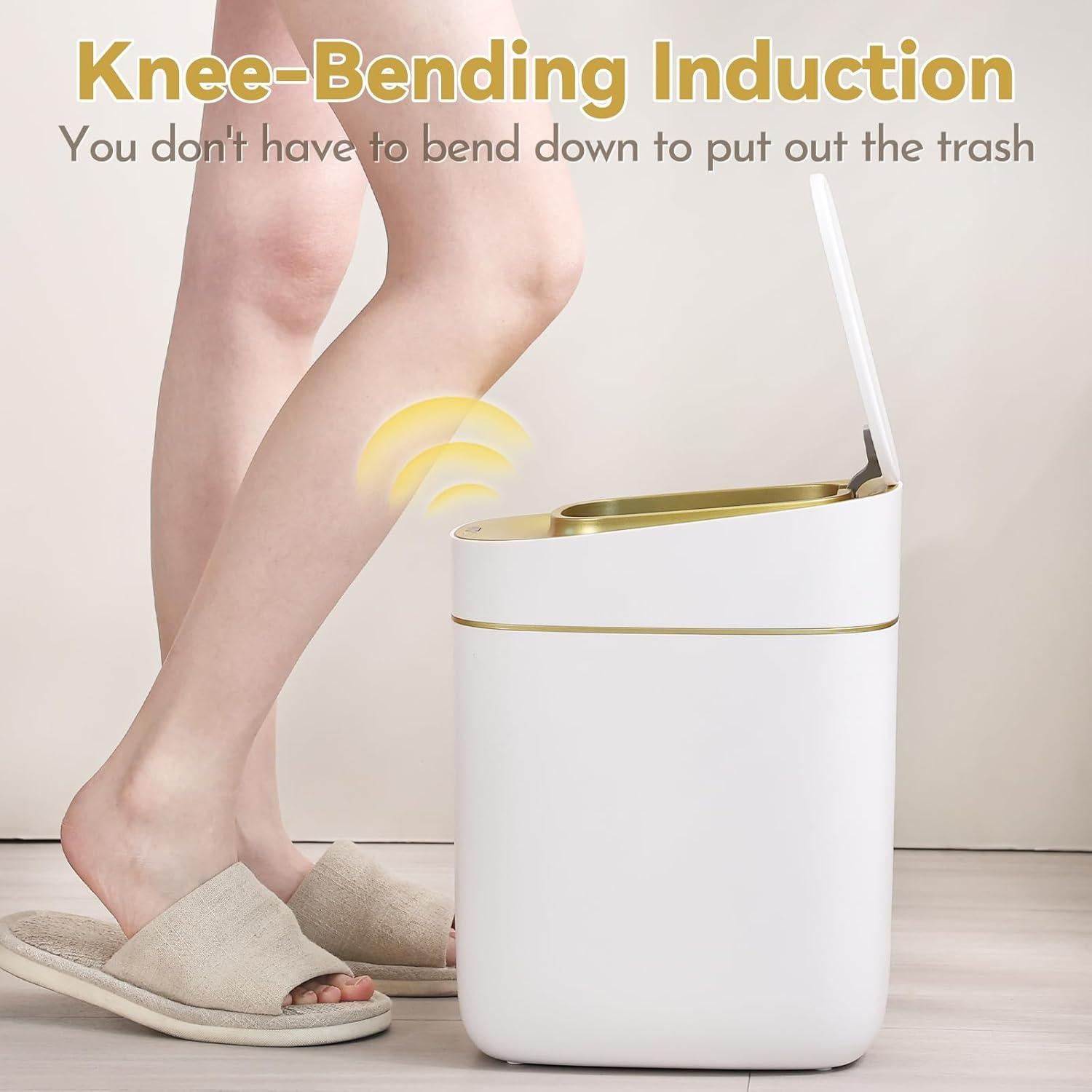 Papelera Automática ELPHECO 9L con Sensor Dorado IPX5