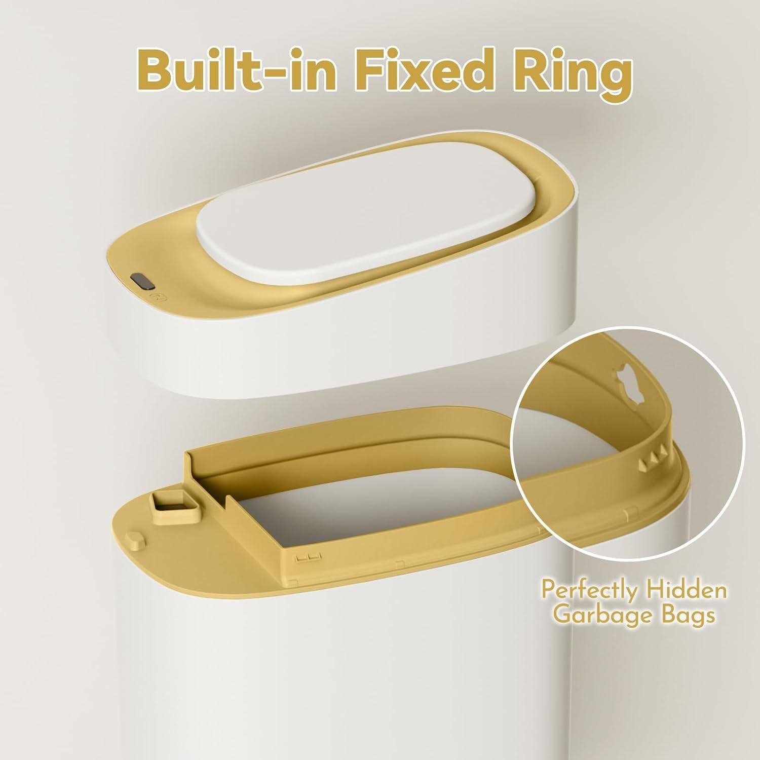 Papelera Automática ELPHECO 9L con Sensor Dorado IPX5