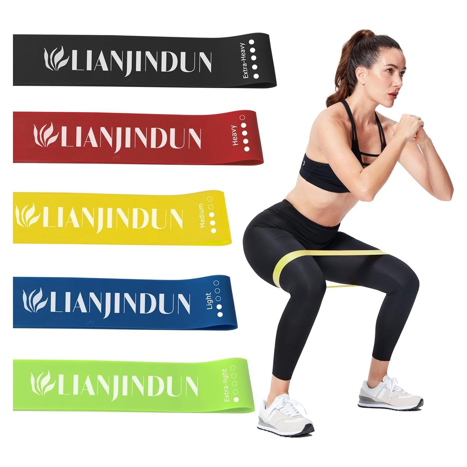5 Bandas de Resistencia Lianjindun para Ejercicio y Fitness