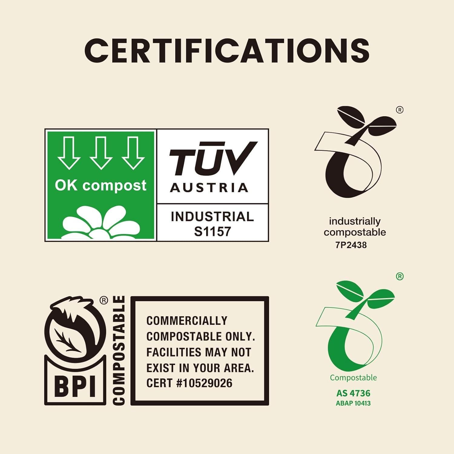 Bolsas Compostables SUPERBIO 1.6 Galones 50 Unidades