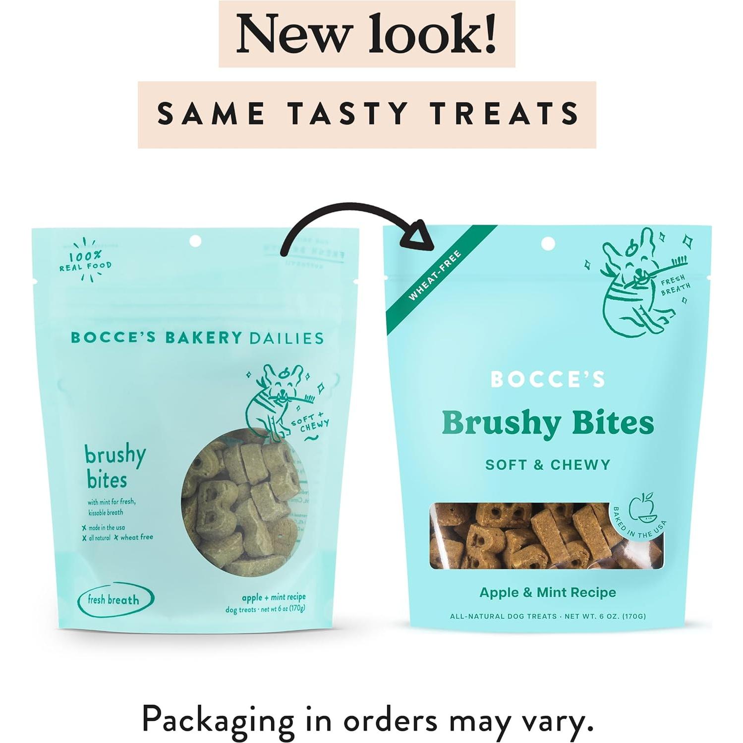 Golosinas para Perros Bocce's Bakery Brushy Bites 170g