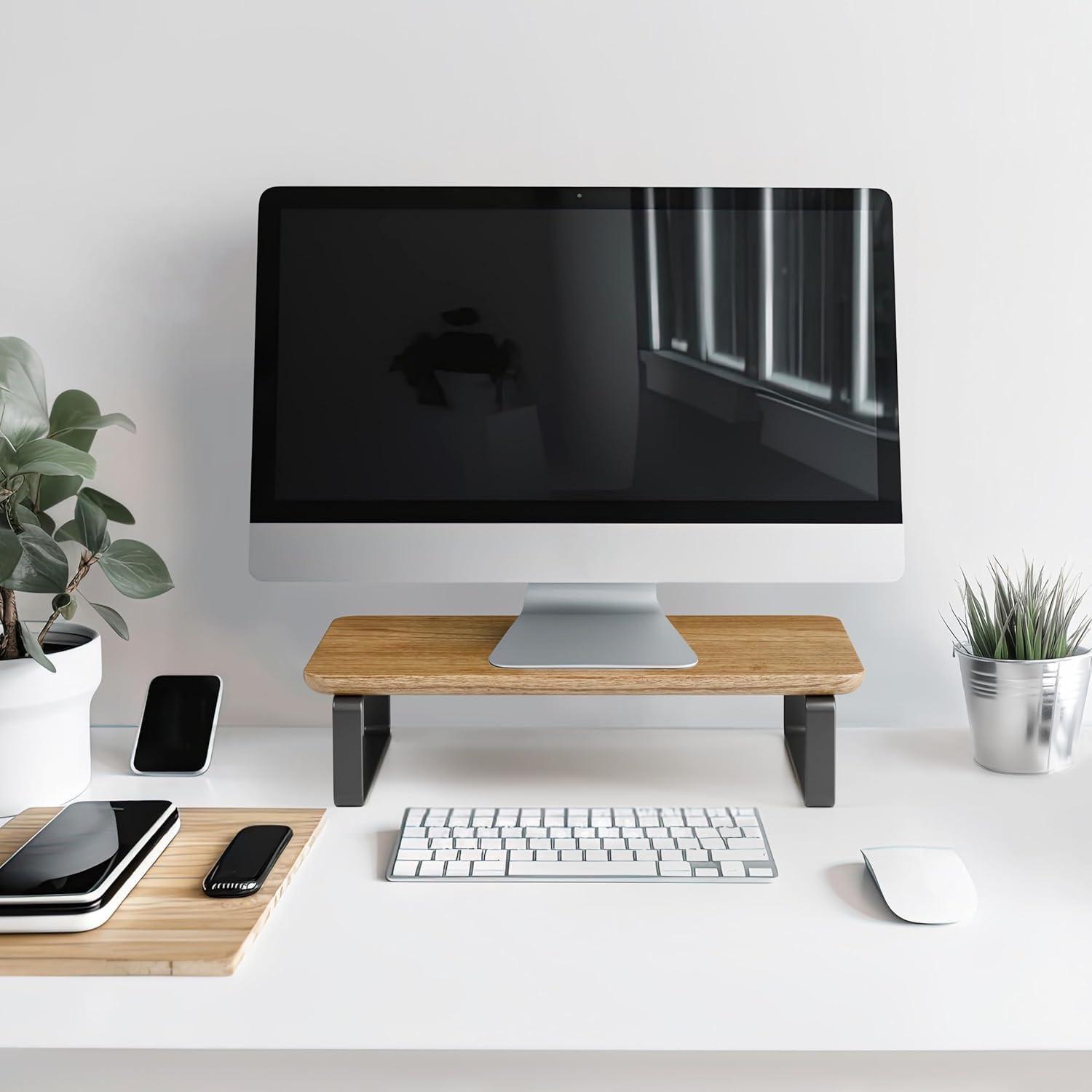 Soporte de Madera para Monitor KIBAGA 38.1x22.9x8.9 cm