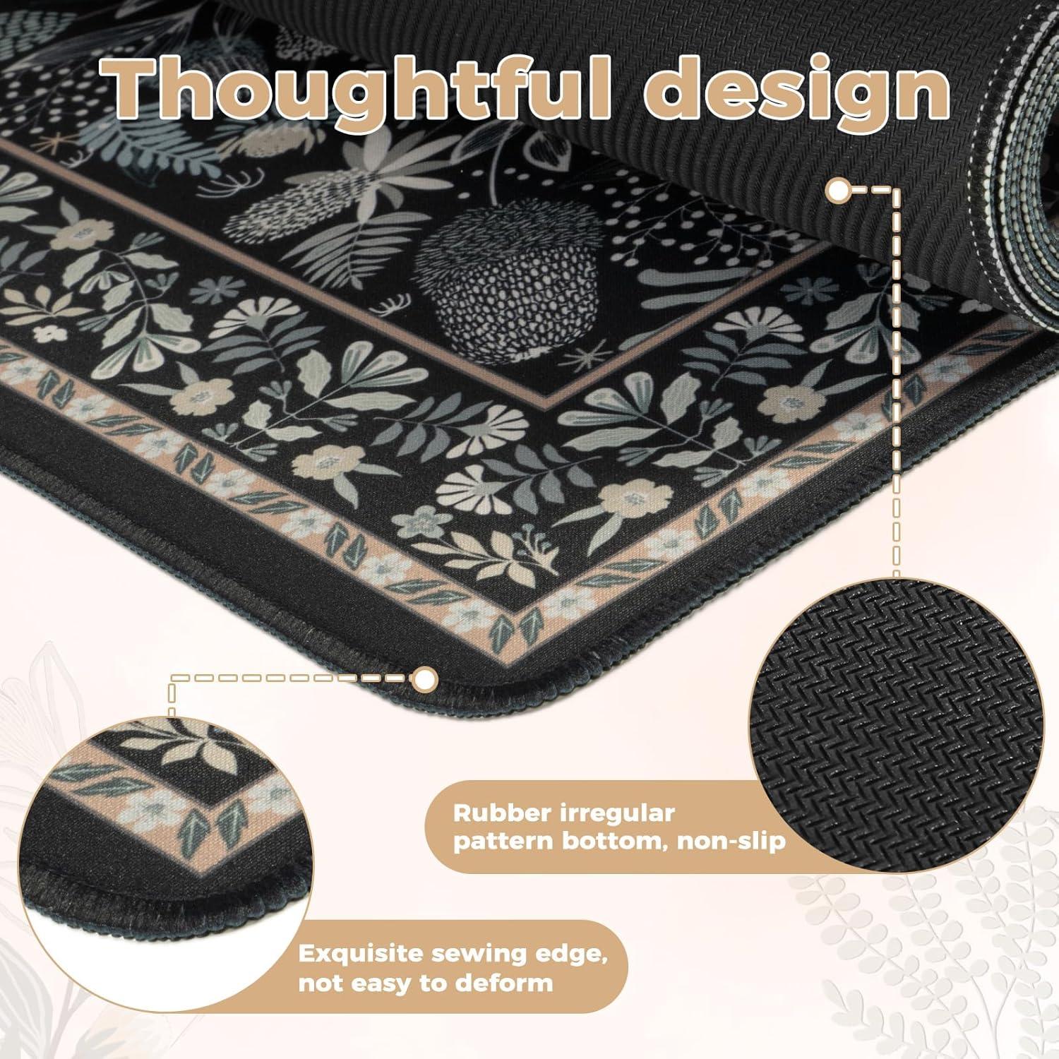 Alfombrilla de Escritorio Grande iCasso Negra 101.6x228.6 cm