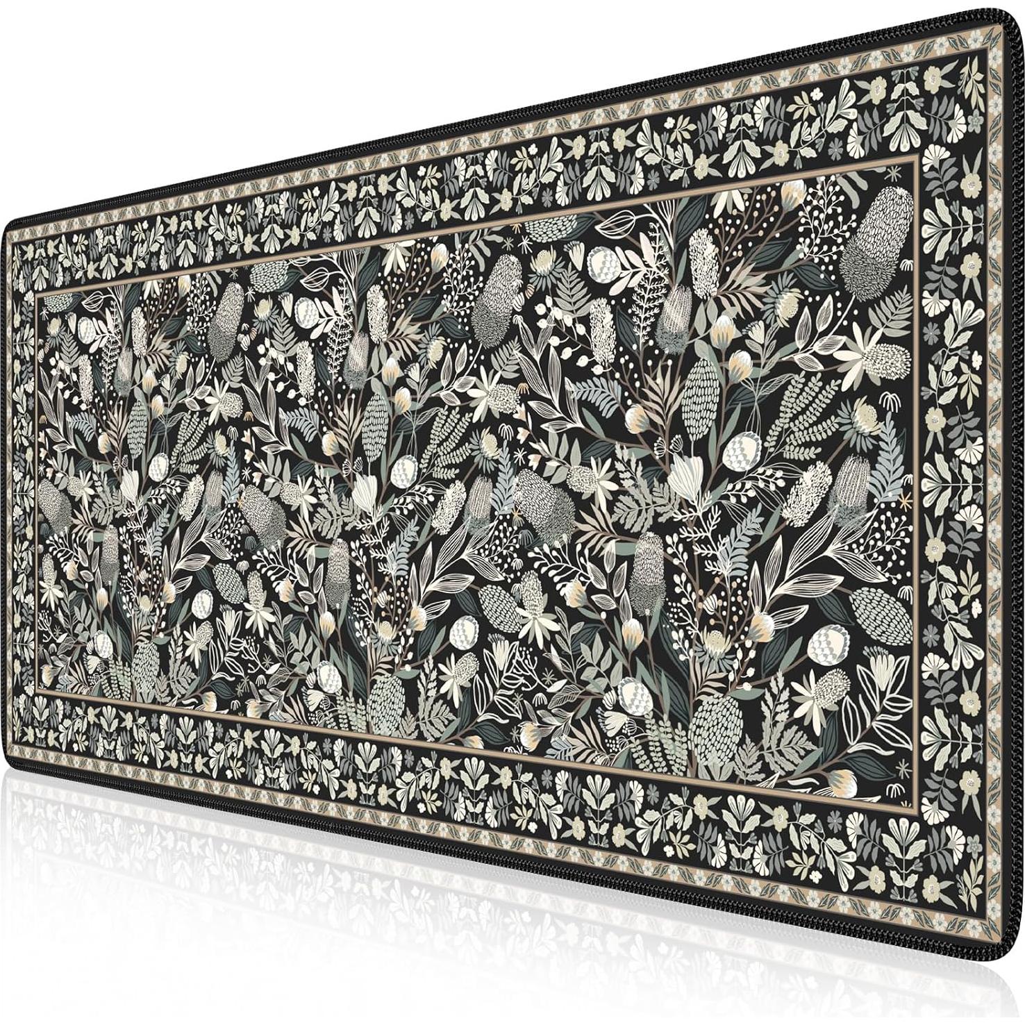 Alfombrilla de Escritorio Grande iCasso Negra 101.6x228.6 cm