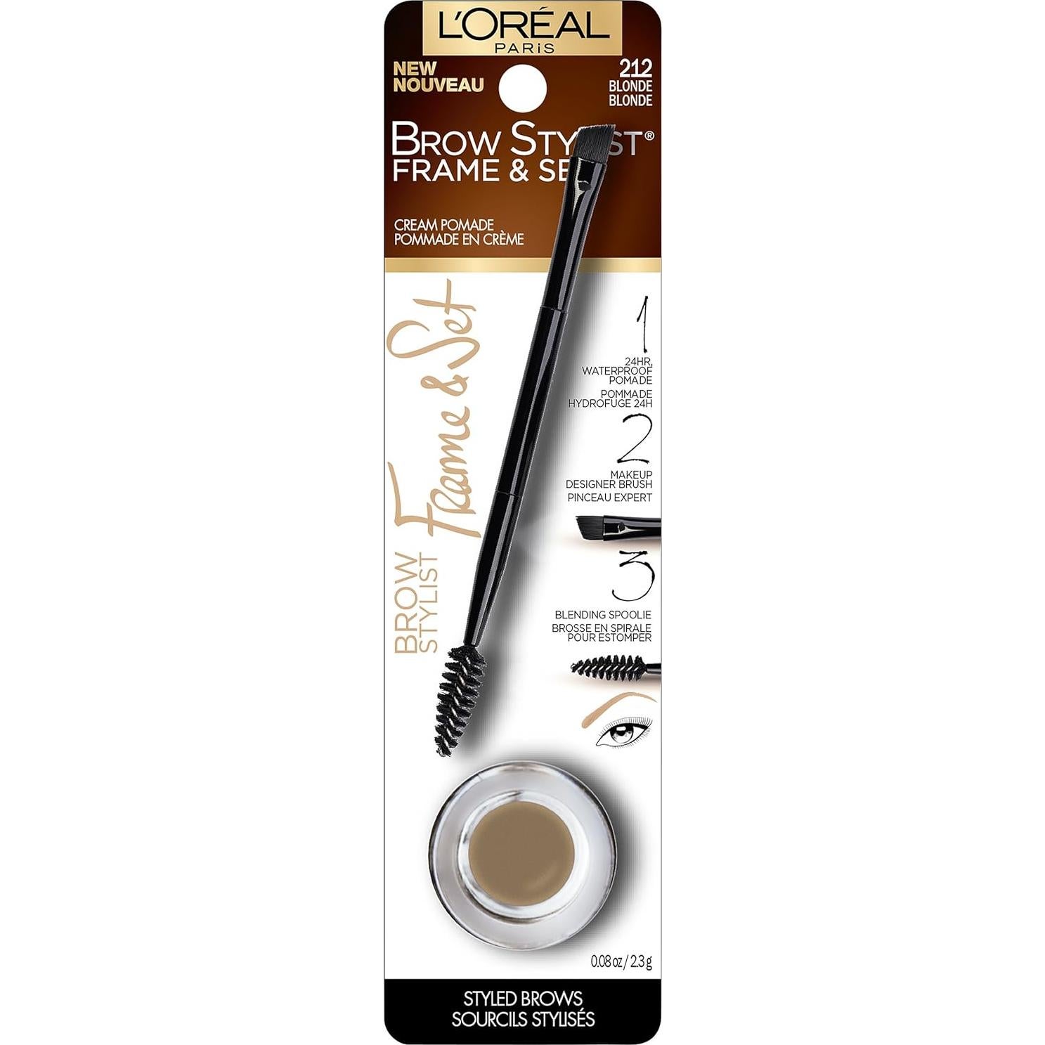 Pomada para Cejas L'Oreal Paris Rubio 2.27 g a Prueba de Agua