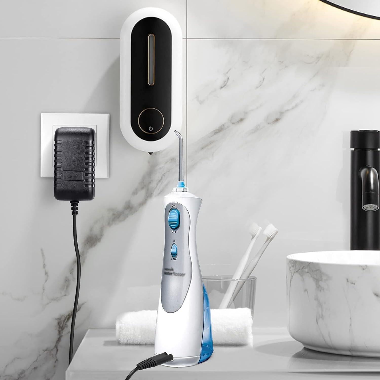 Cargador Reemplazo Waterpik WP360 WP462 WP450 1.5m Negro