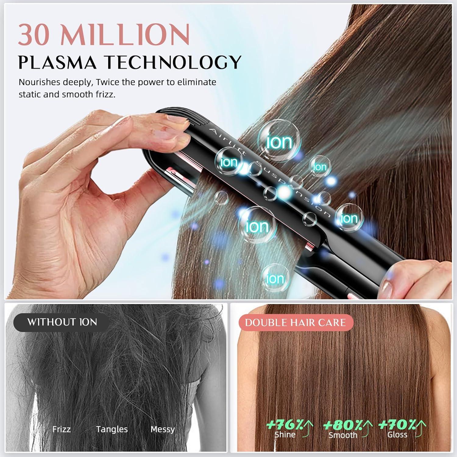 Plancha de Pelo Rucha Air 1" Cerámica Iónica 370-450°F