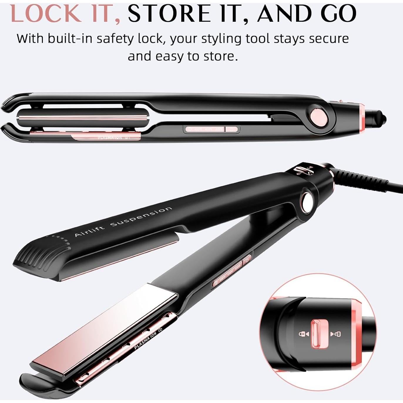 Plancha de Pelo Rucha Air 1" Cerámica Iónica 370-450°F