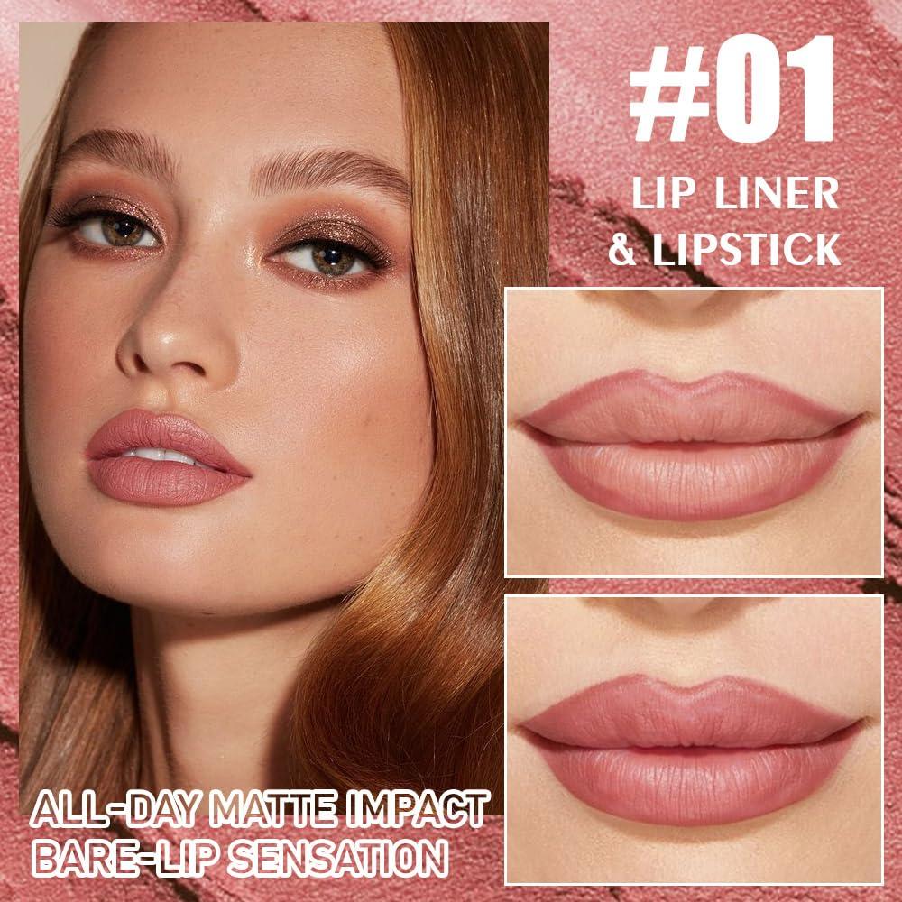 Kit de Lápiz Labial y Lápiz de Labios Mate CAKAILA 2 en 1