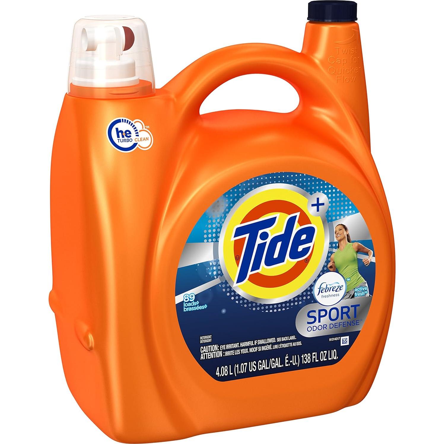 Detergente Líquido Tide Plus Febreze Sport 4.08 L - 89 Lavados