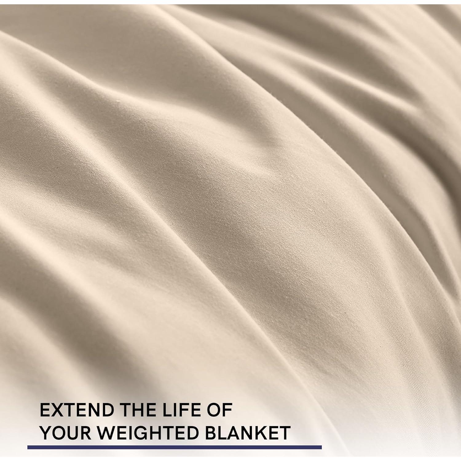 Cubierta de Edredón de Algodón YnM Caqui 91x122 cm