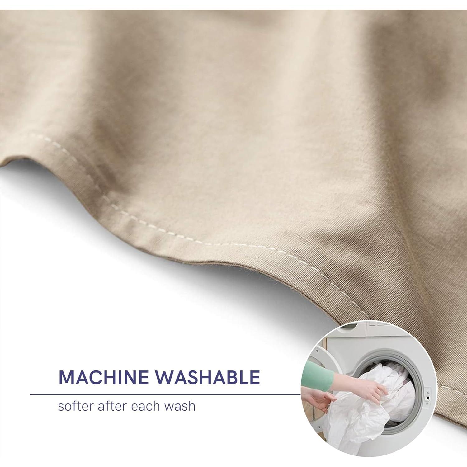 Cubierta de Edredón de Algodón YnM Caqui 91x122 cm