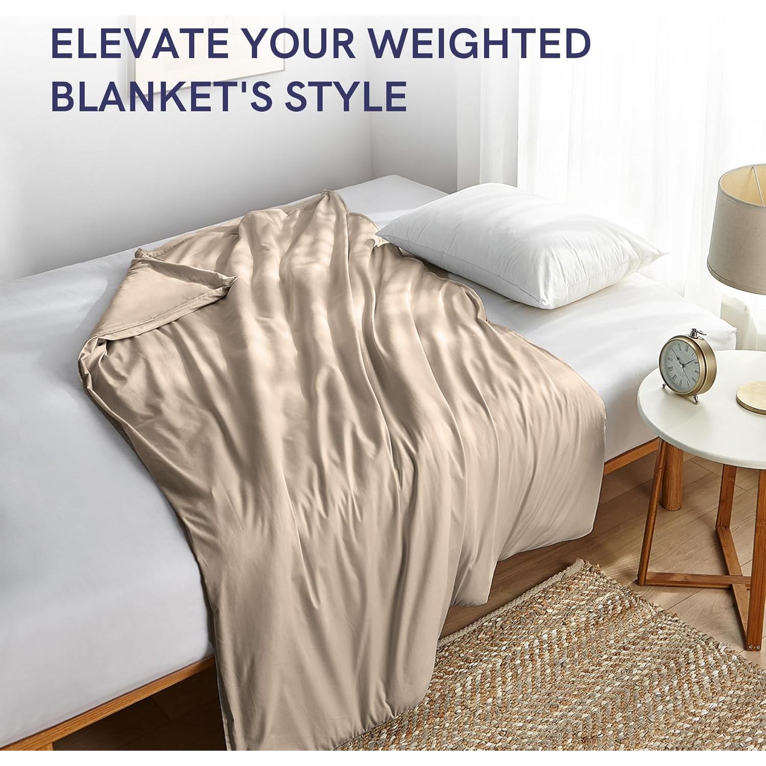 Cubierta de Edredón de Algodón YnM Caqui 91x122 cm