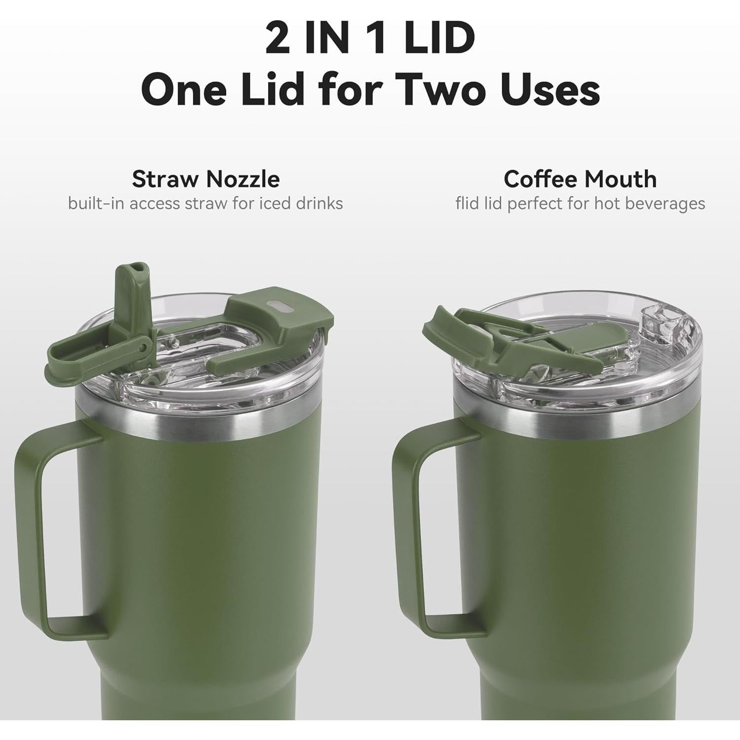 Vaso Aislado de 30oz HASLE OUTFITTERS Verde Militar Doble Pared