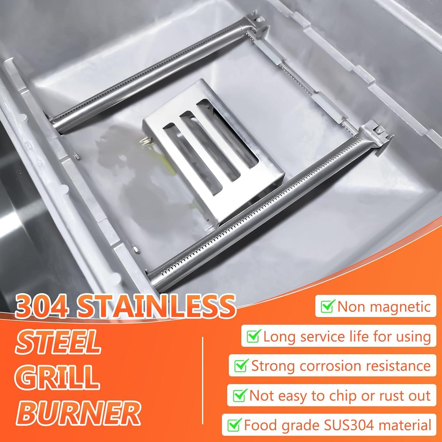 Quemador de Parrilla QuliMetal 18" Acero Inoxidable para Weber Spirit 200