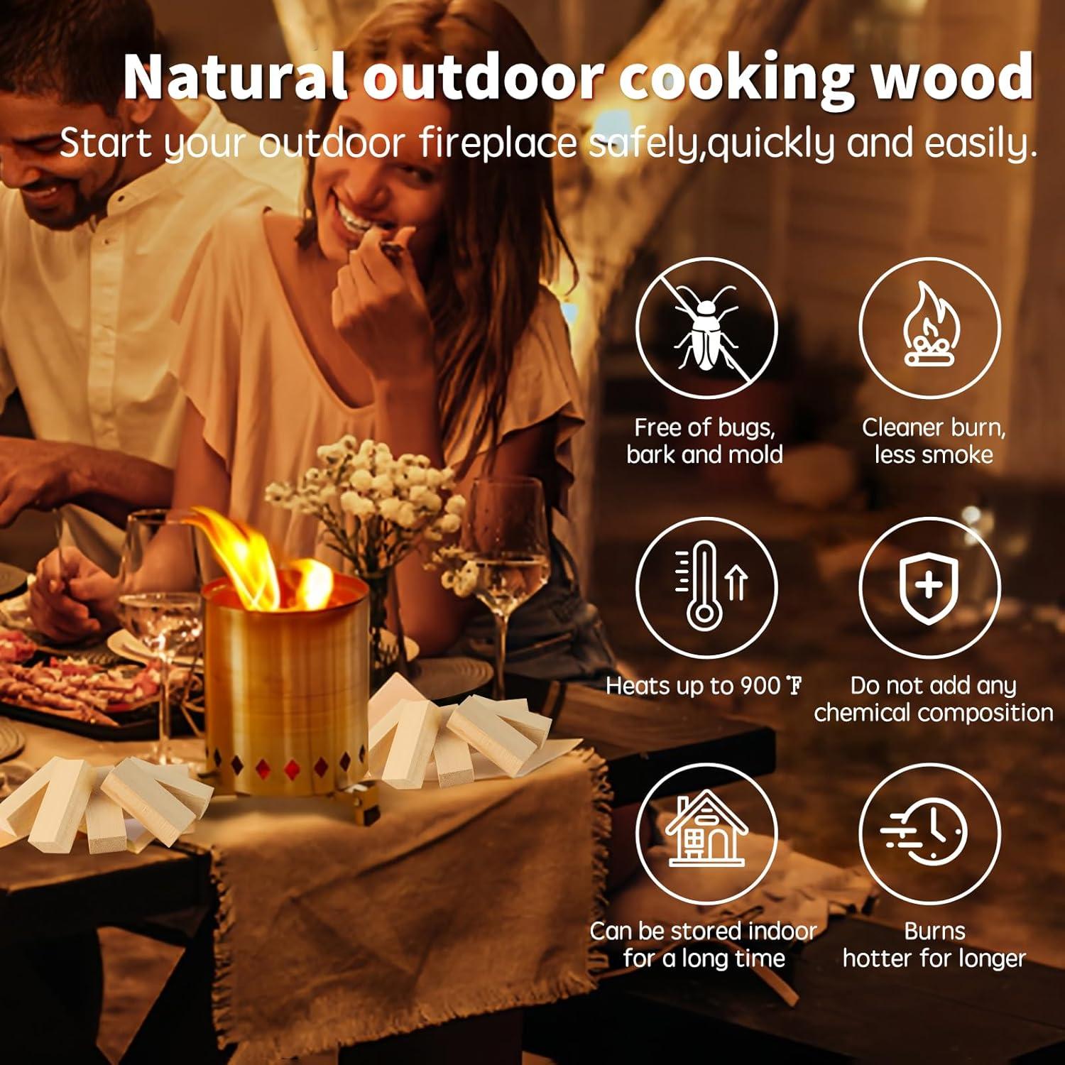 Leña Mini Secada al Horno HuoYmut 8.9 cm 1.81 kg para Fogatas