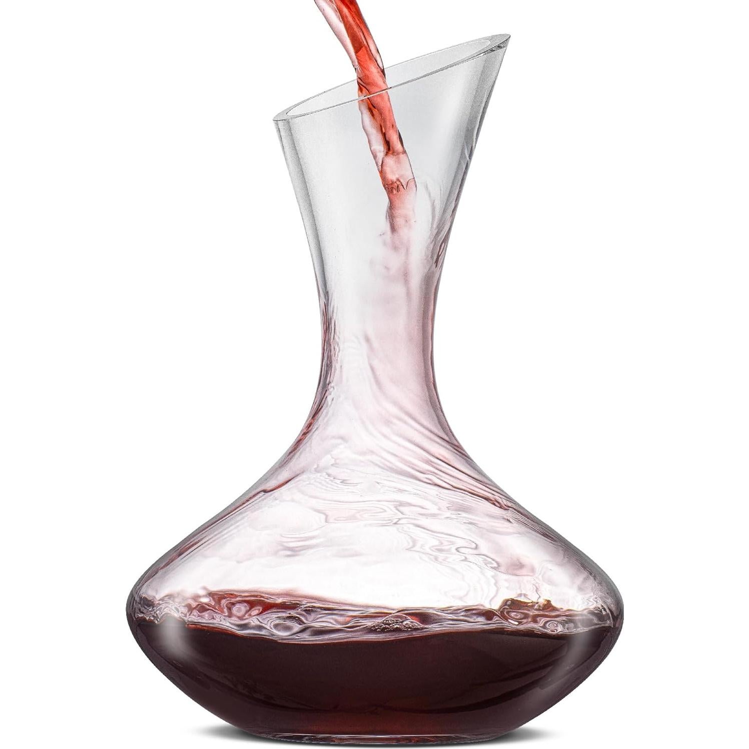 Decantador de Vino JoyJolt Lancia 1200ml Cristal Hecho a Mano
