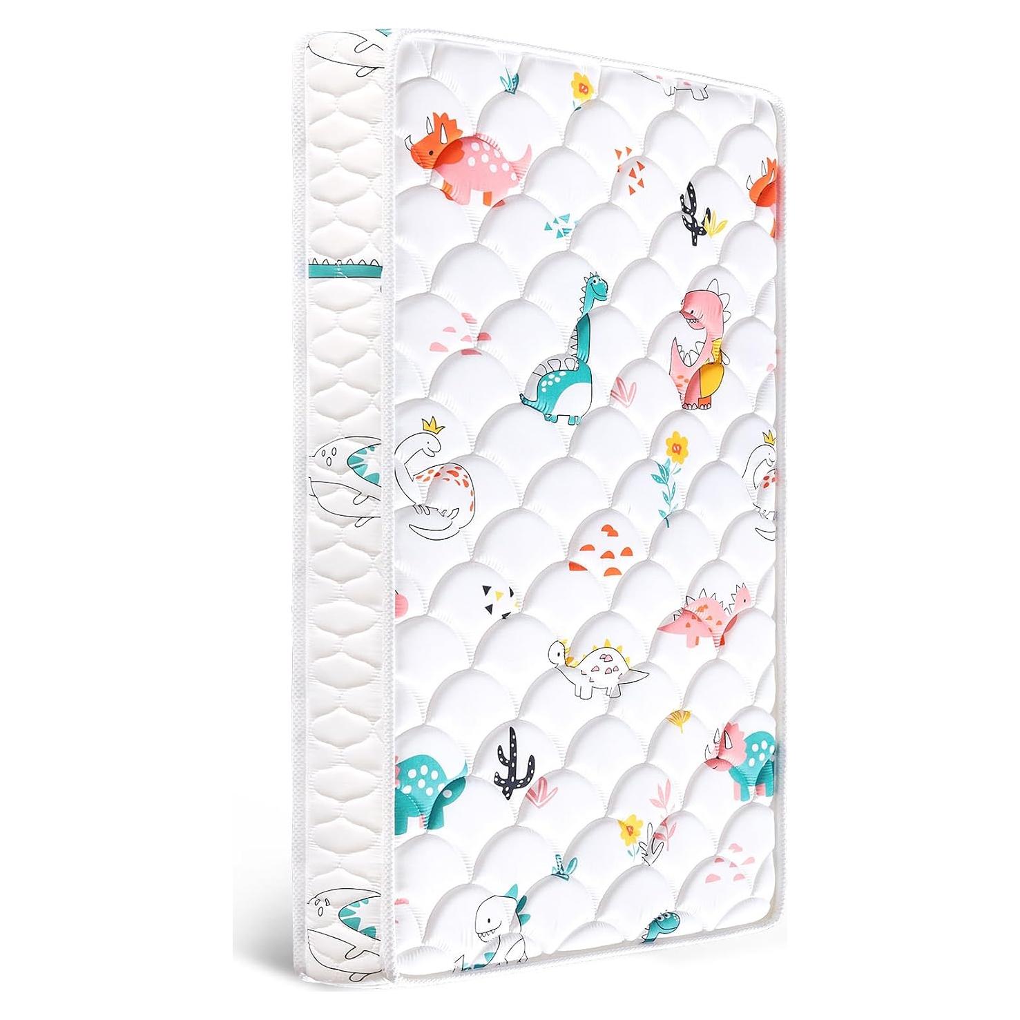 Colchón de Cuna Hipoalergénico TQ-04 132x70x12.7 cm Doble Cara