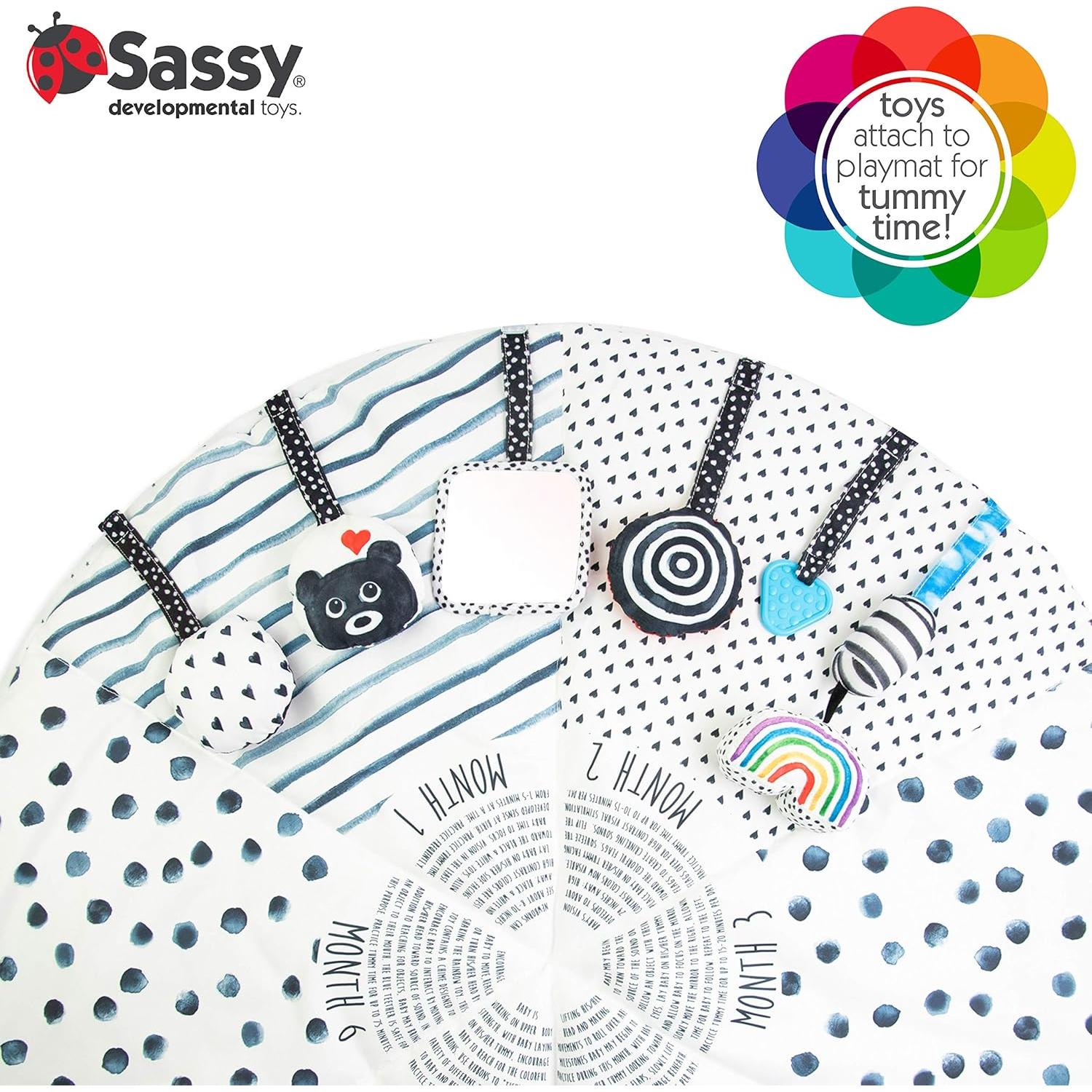 Alfombra de Actividad Sassy Stages 2 en 1 para Bebés 0+ Meses