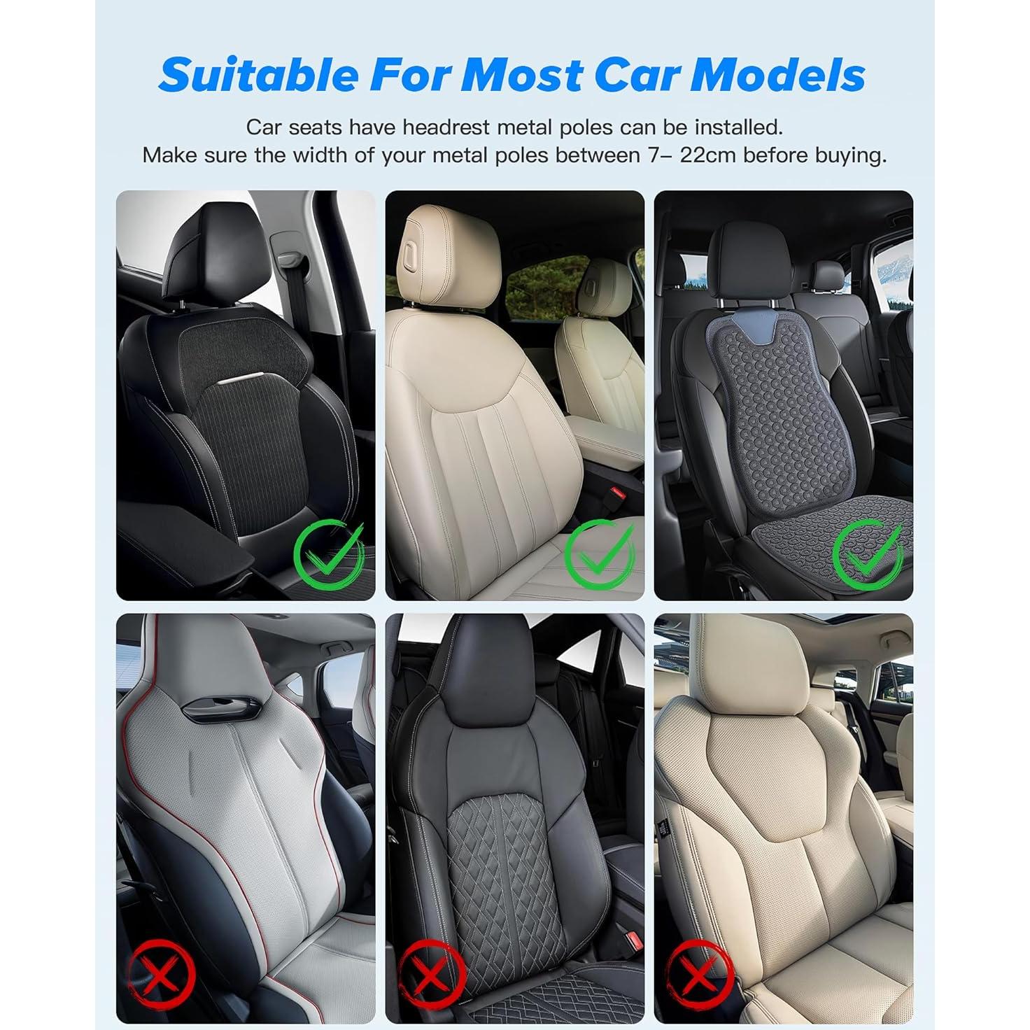 Almohada de reposacabezas para coche A13 - Soporte ergonómico 360°