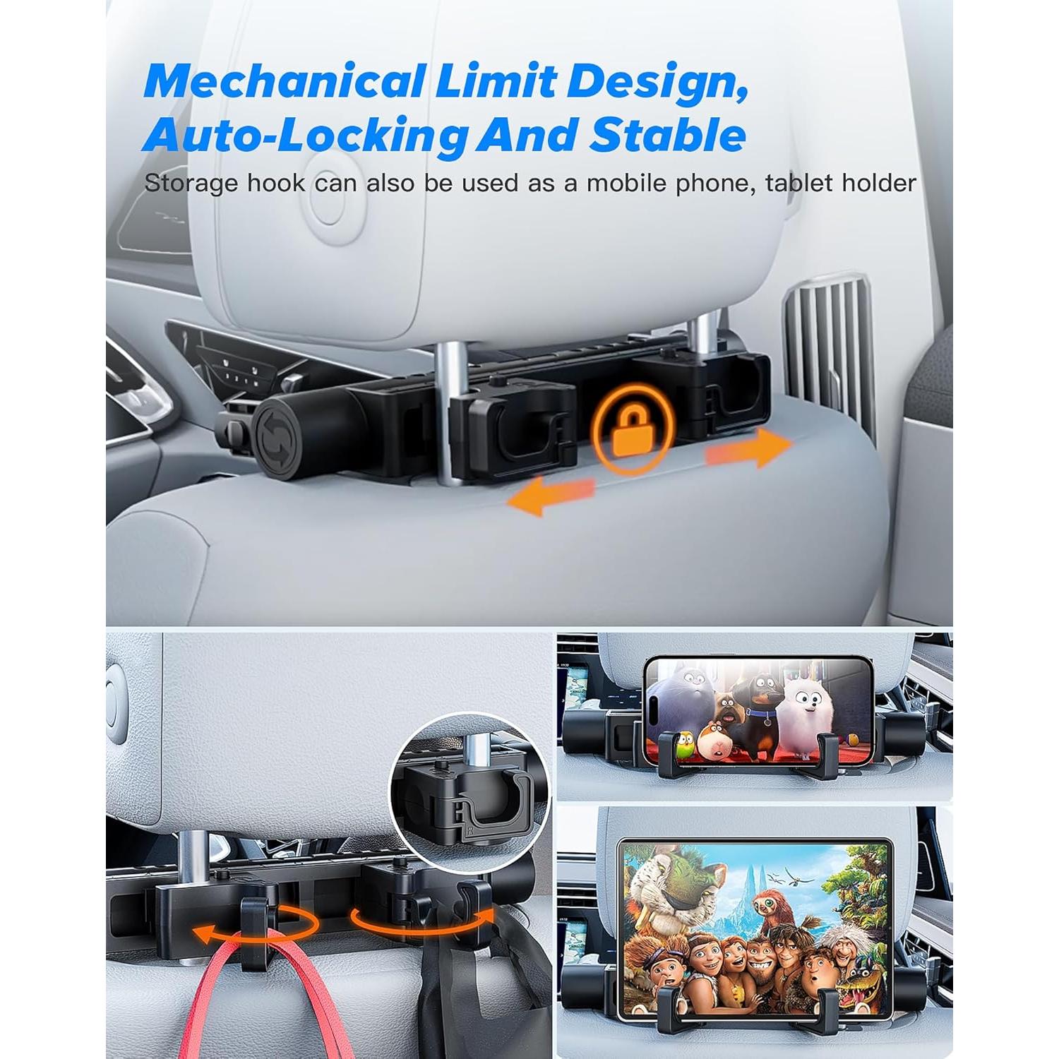 Almohada de reposacabezas para coche A13 - Soporte ergonómico 360°