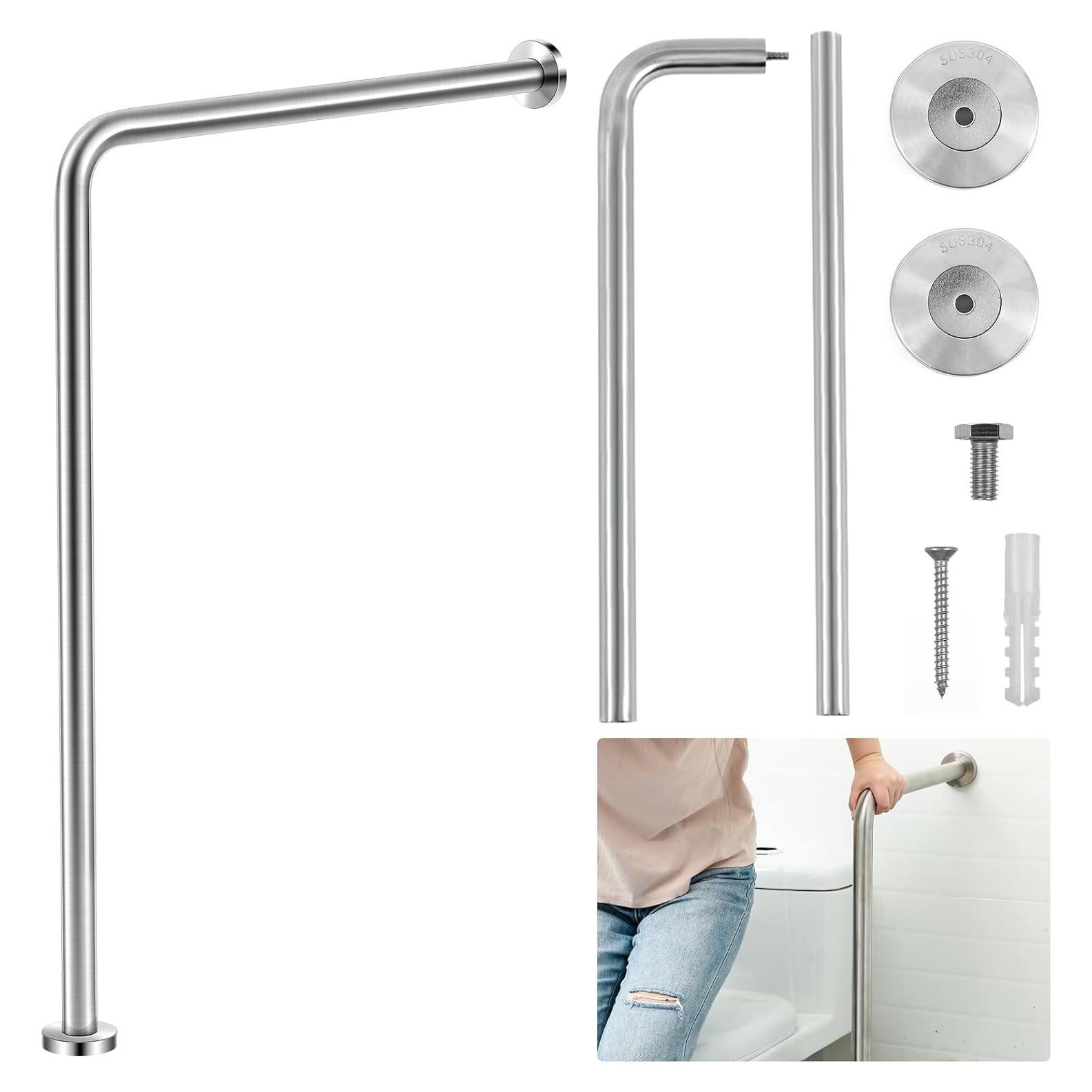 Barra de Agarre de Seguridad Zonon 83.82 x 60.96 cm Acero Inoxidable