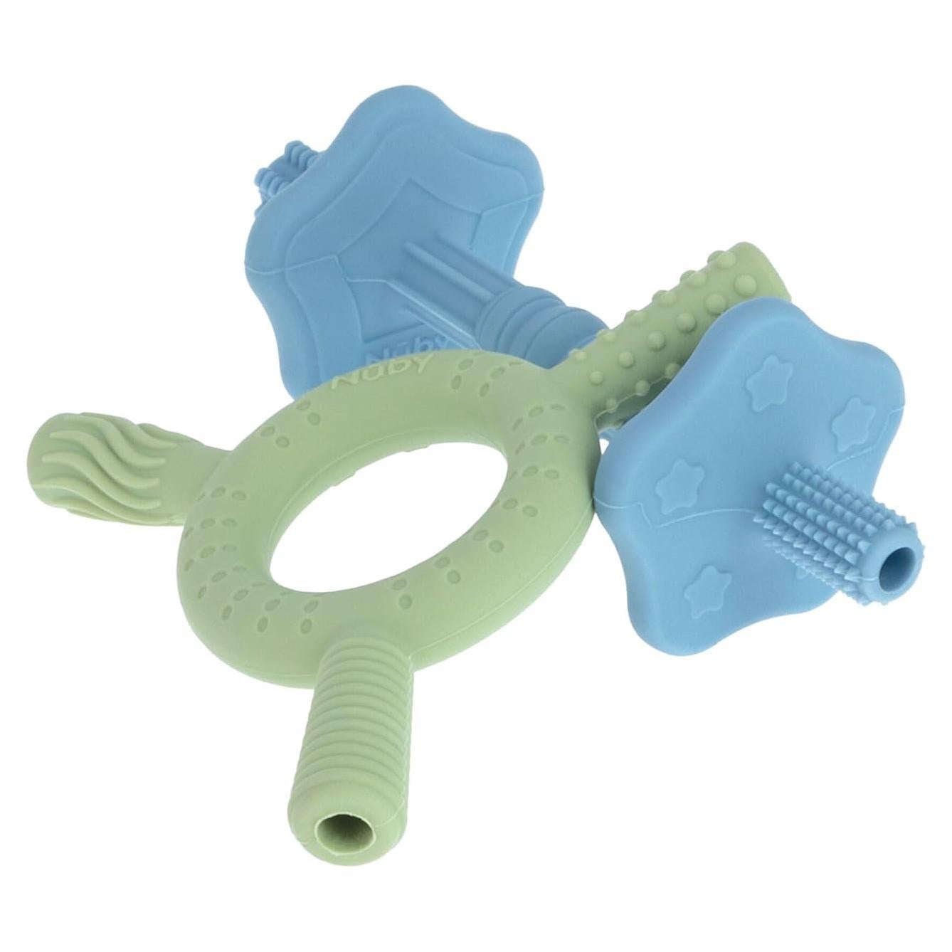 Mordedor de Silicona Nuby para Bebés 3+ Meses - Paquete de 2