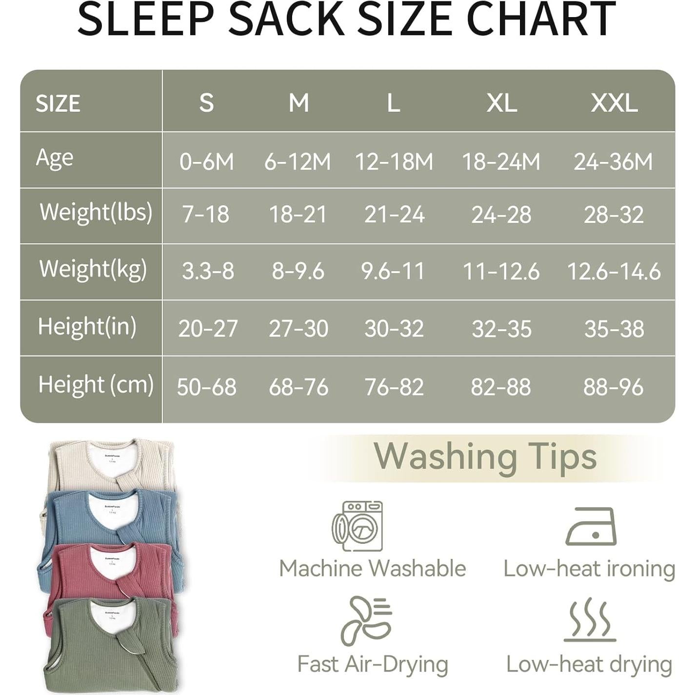 Saco de dormir unisex 0-6 meses Rayón Bambú 1.0 Tog Rosa