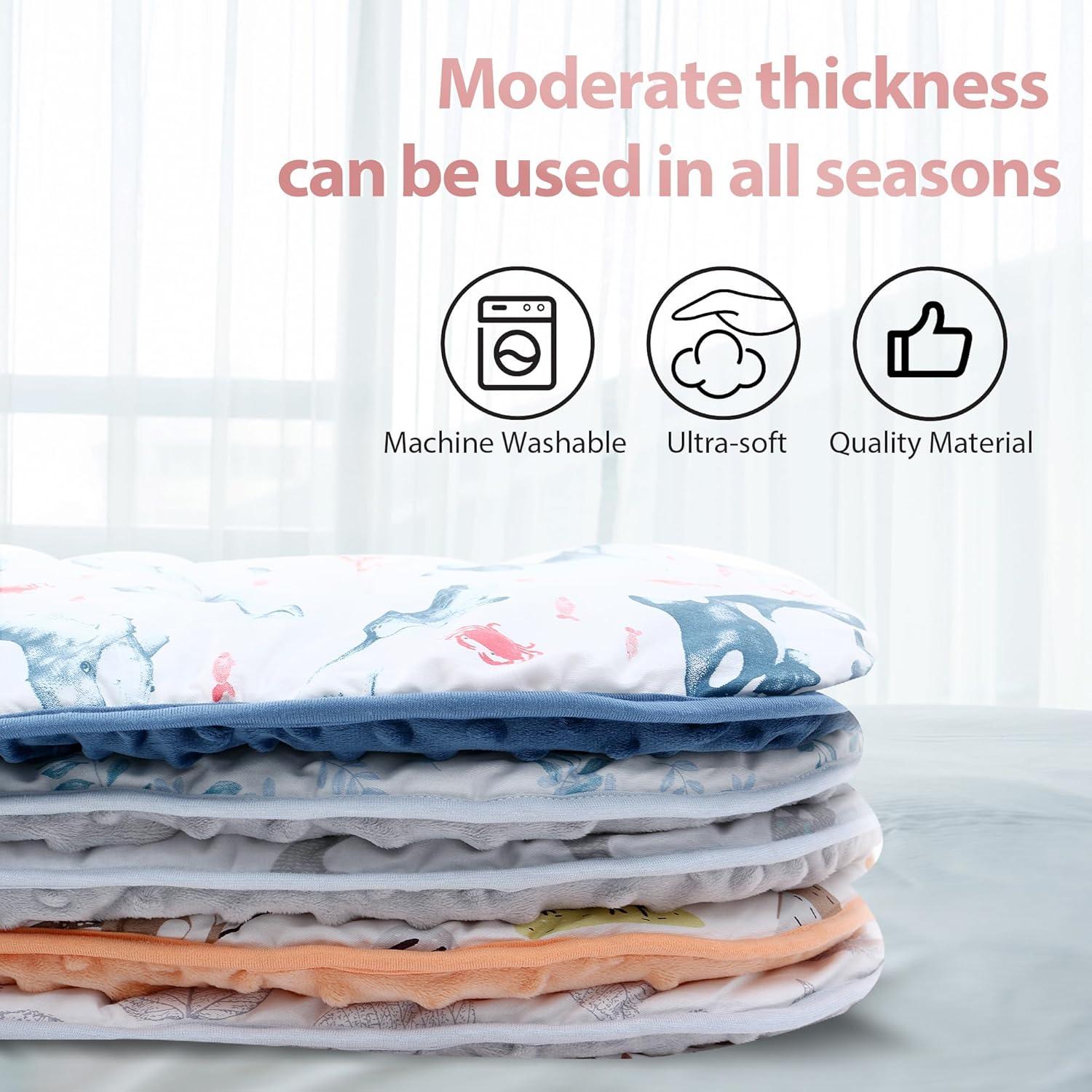 Cojín Reversible para Cochecito de Bebé LAT 82x37cm Algodón