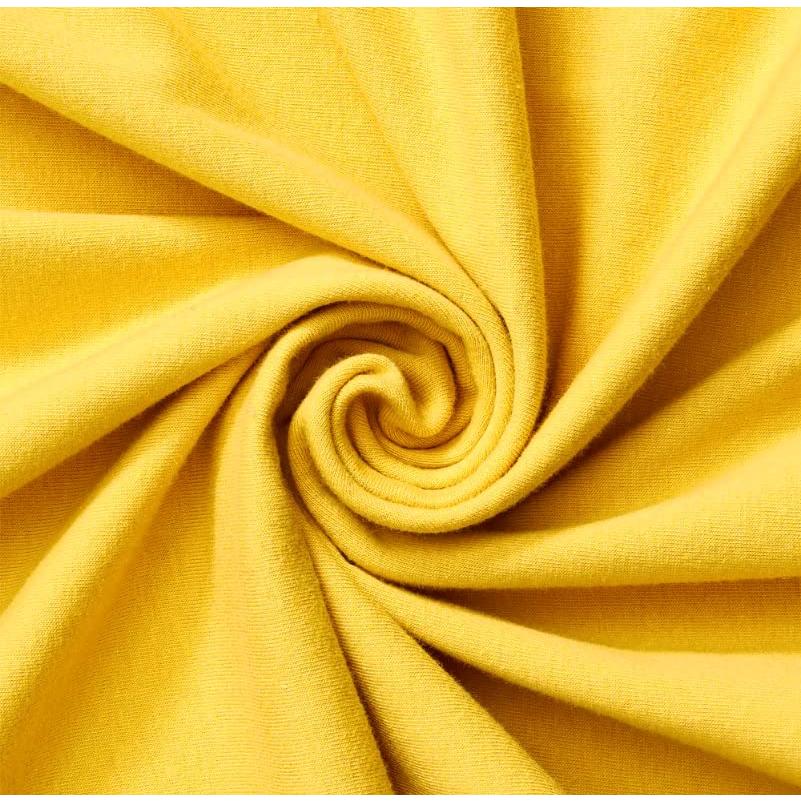 Sábana Ajustable de Cuna 100% Algodón Compañía Americana 71x132cm Amarillo