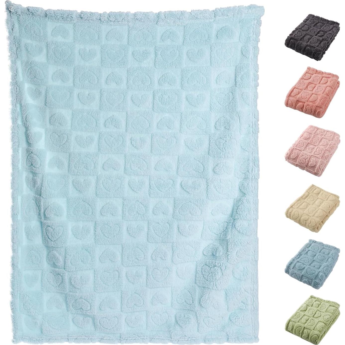 Manta Pequeña Azul Yagle Mate 101.6x127 cm 2 Pcs Suave