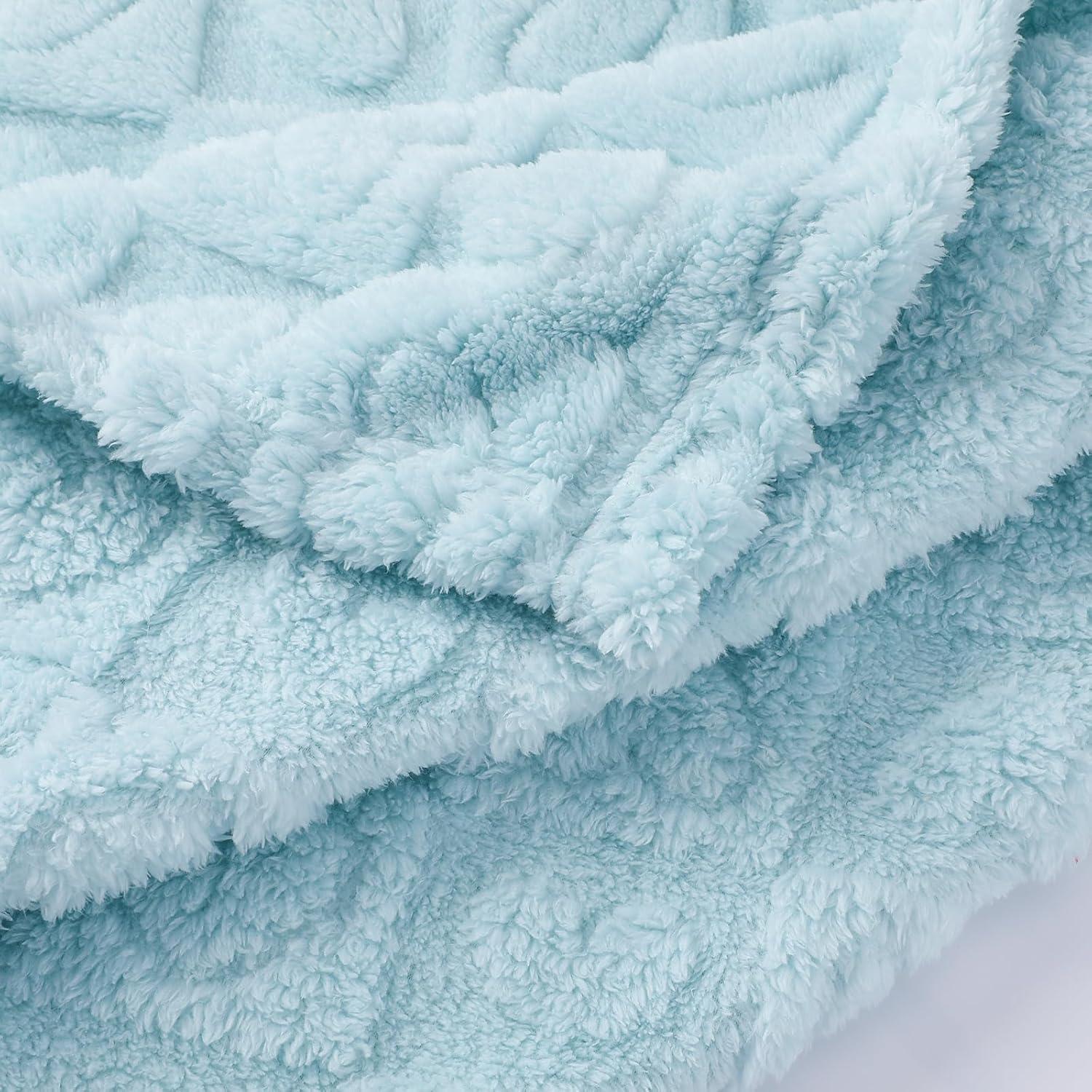 Manta Pequeña Azul Yagle Mate 101.6x127 cm 2 Pcs Suave