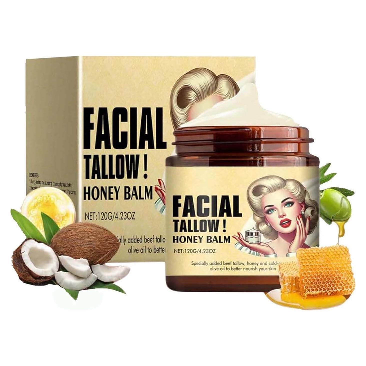 Bálsamo Hidratante Facial HongFaJing 29.57 ml Manteca de Res y Miel