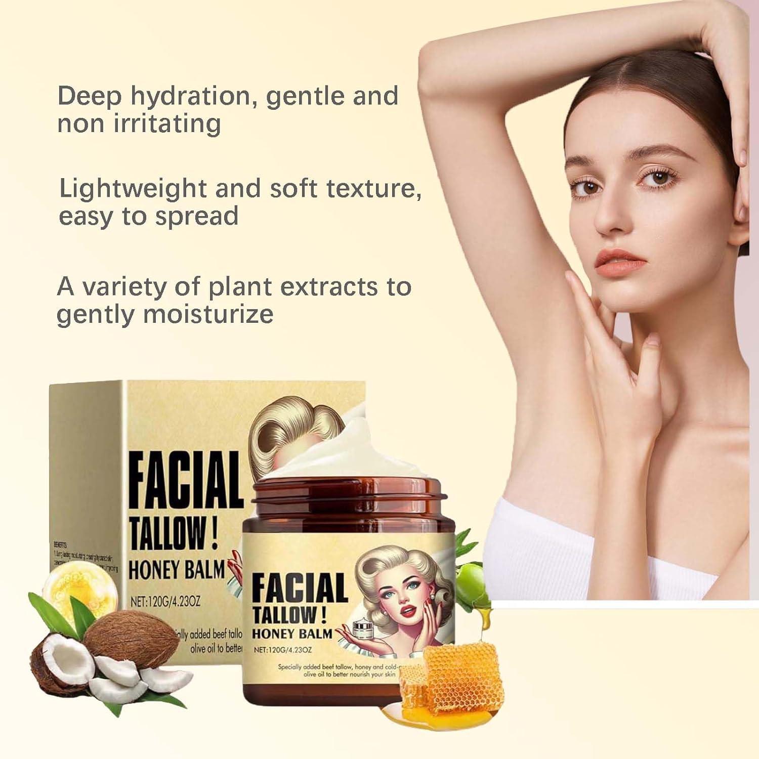 Bálsamo Hidratante Facial HongFaJing 29.57 ml Manteca de Res y Miel