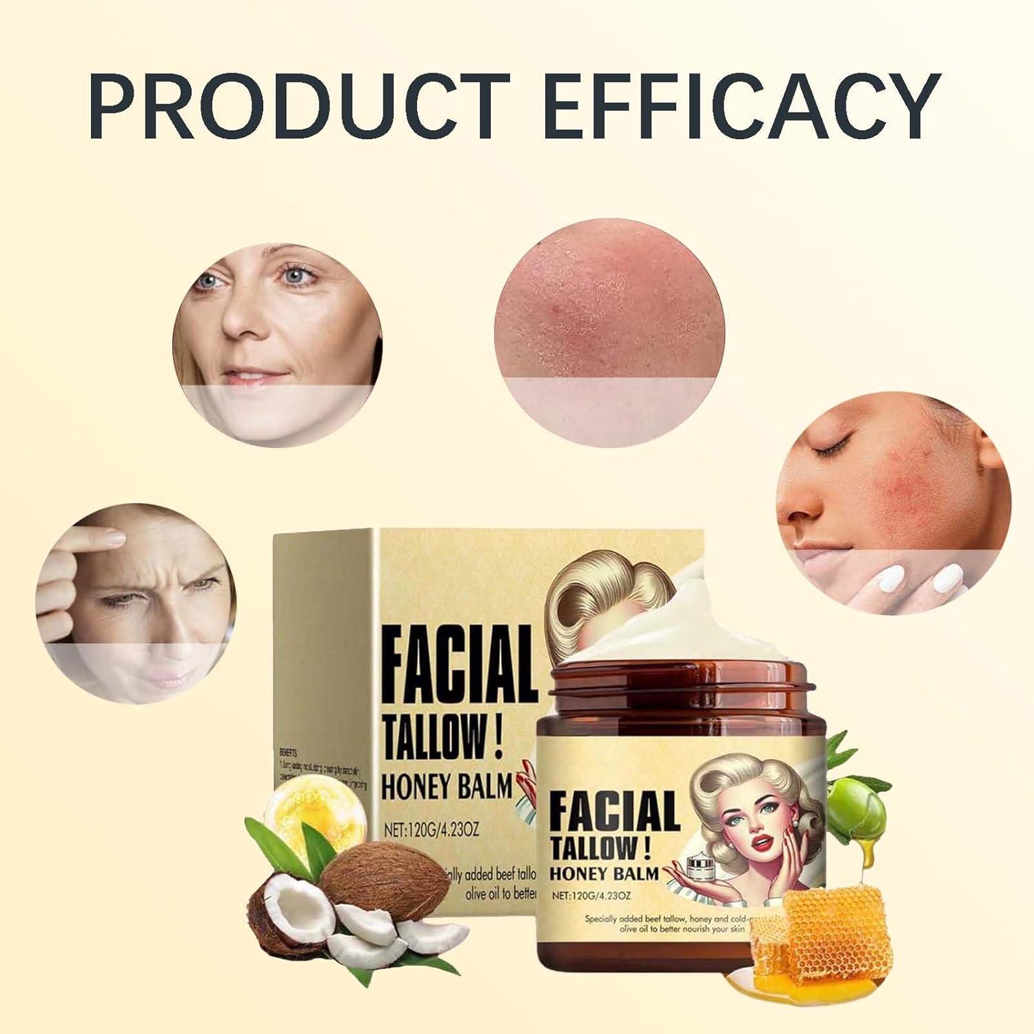 Bálsamo Hidratante Facial HongFaJing 29.57 ml Manteca de Res y Miel