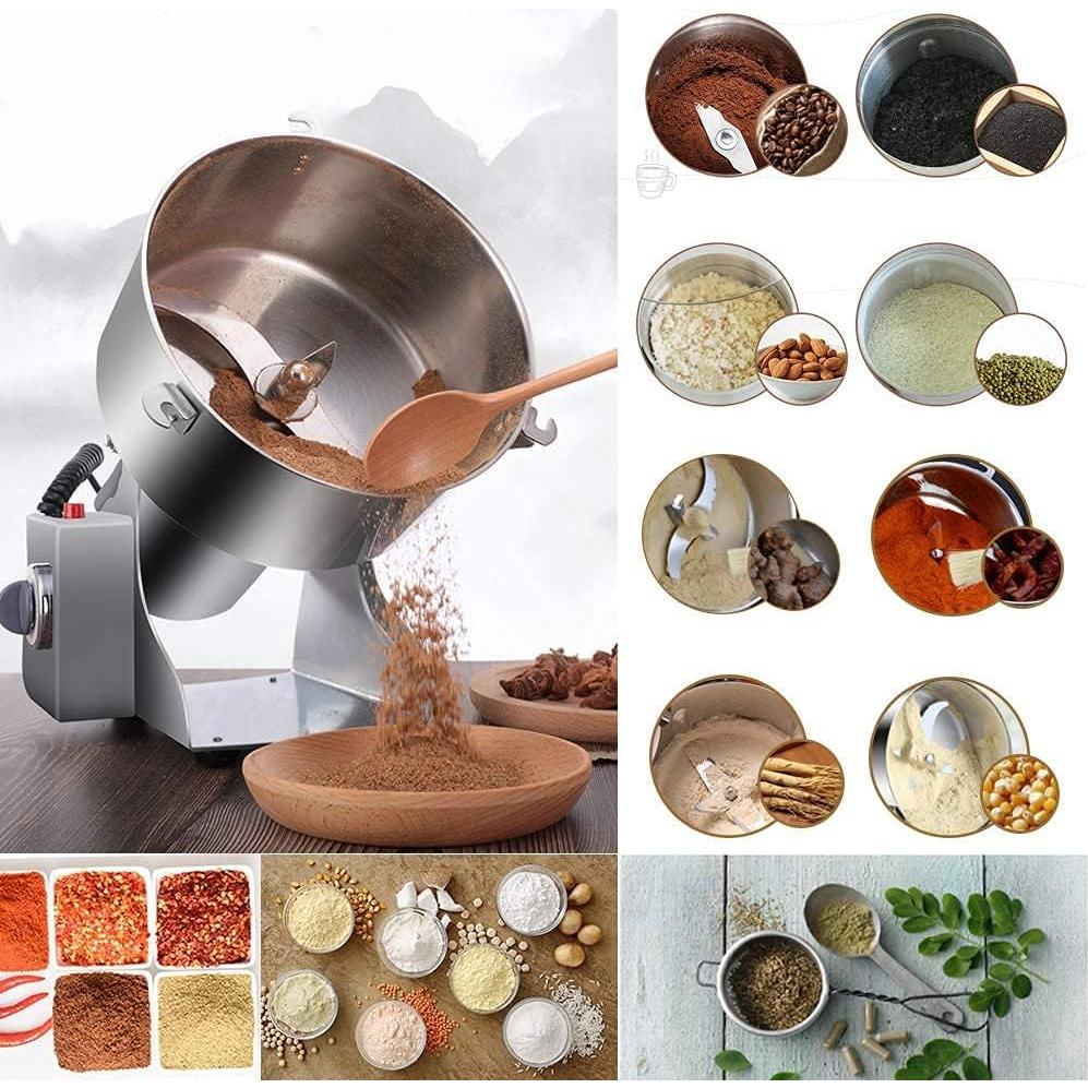 Molino de Granos Eléctrico RRH 3000g Acero Inoxidable 5000W