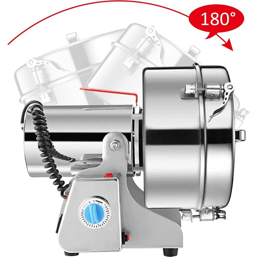 Molino de Granos Eléctrico RRH 3000g Acero Inoxidable 5000W