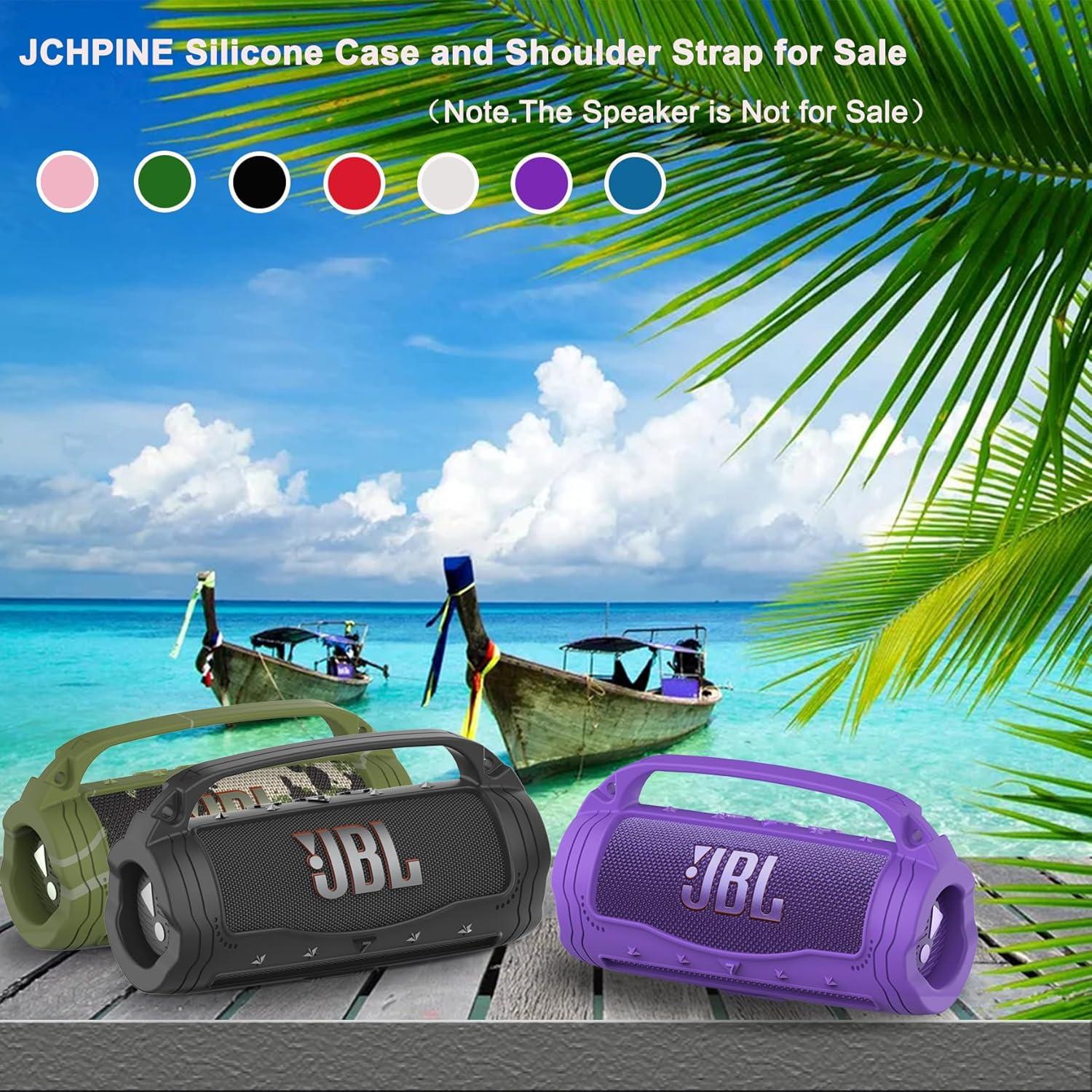 Funda de Silicona JCHPINE para Altavoz JBL Flip 7 - Negro
